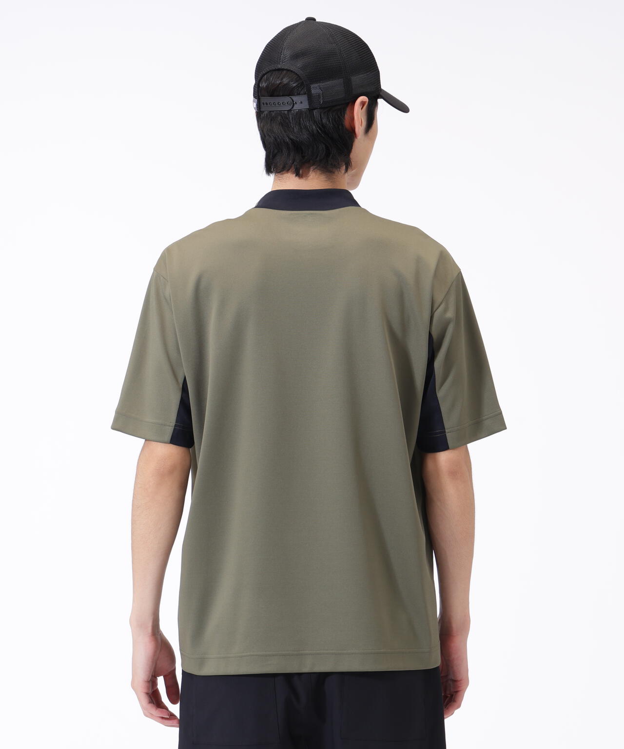 超速乾 ハーフスリーブ モックネック プルオーバー (MENS)