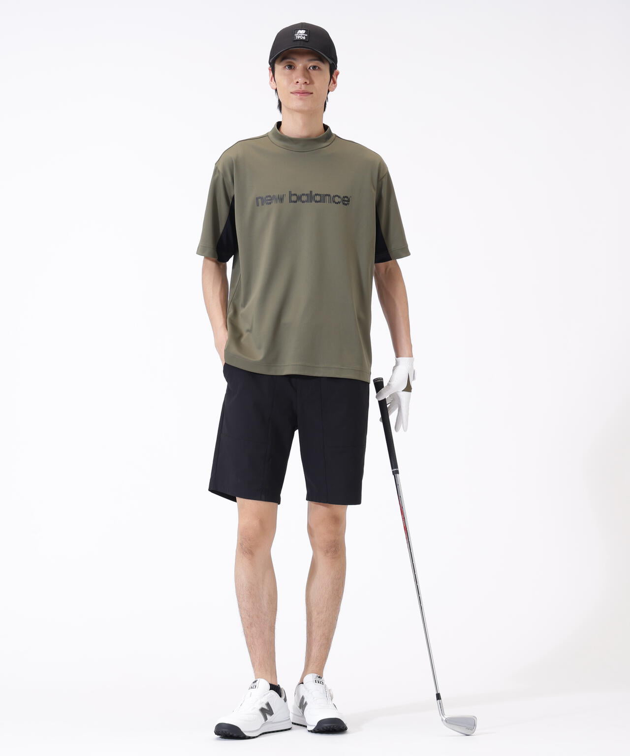超速乾 ハーフスリーブ モックネック プルオーバー (MENS)