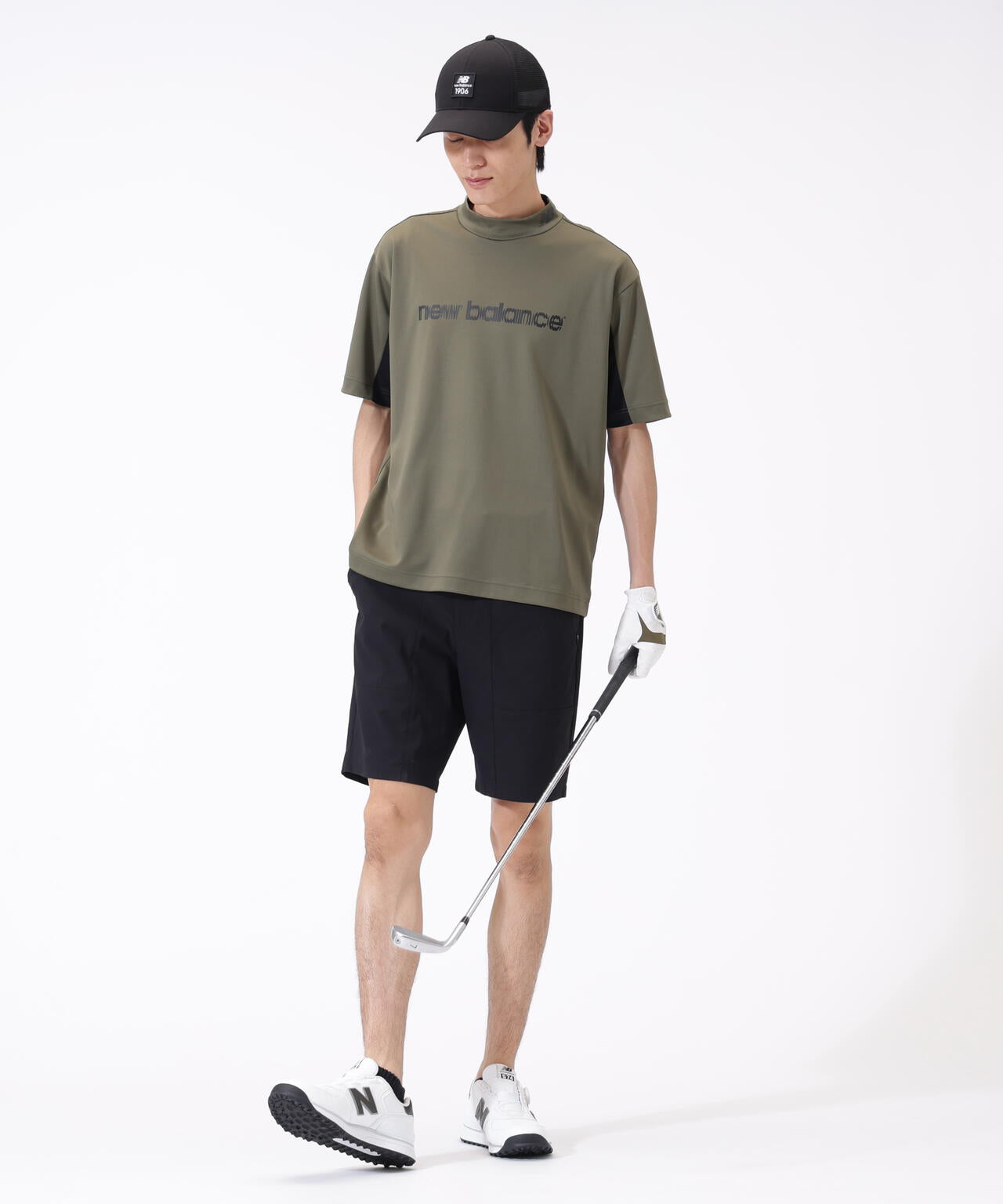 超速乾 ハーフスリーブ モックネック プルオーバー (MENS)