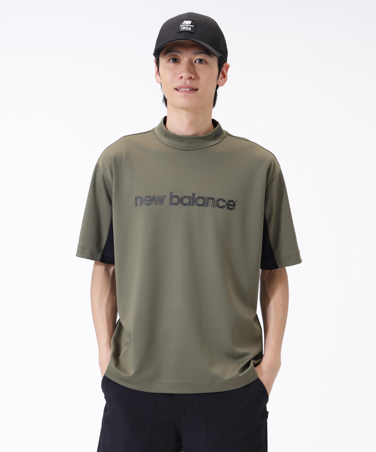 超速乾 ハーフスリーブ モックネック プルオーバー (MENS) | new