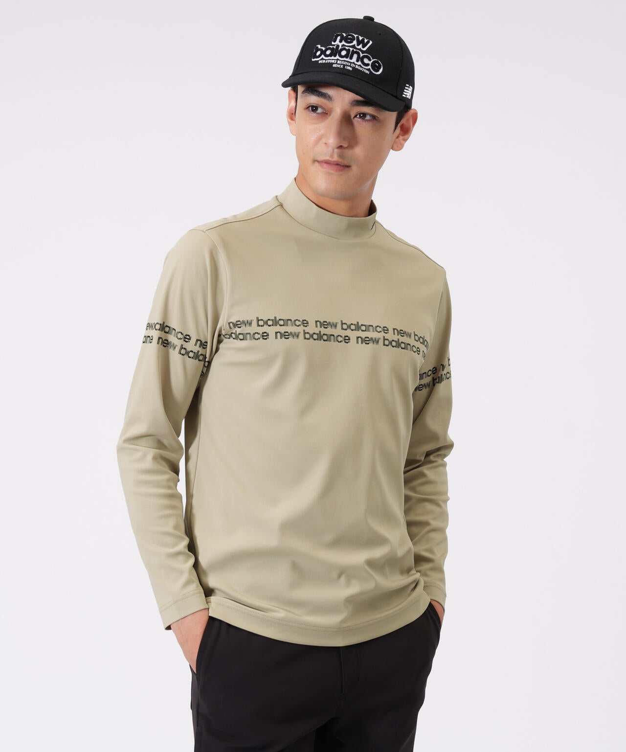 長袖 モックネック プルオーバー (MENS) | new balance golf