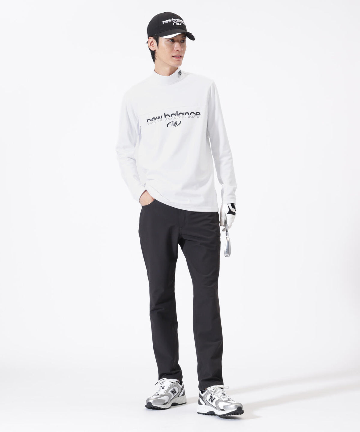 長袖 モックネック プルオーバー (MENS)