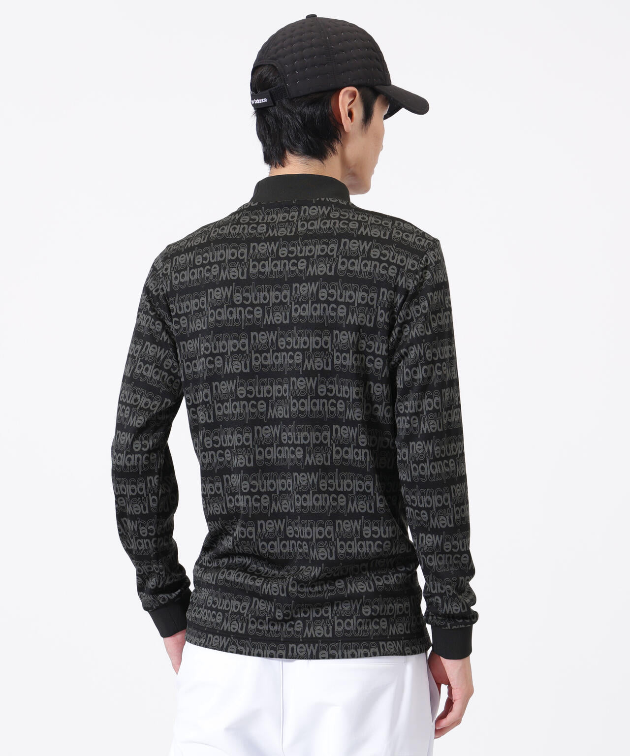 ロゴ総柄 長袖 モックネック プルオーバー (MENS) | new balance golf