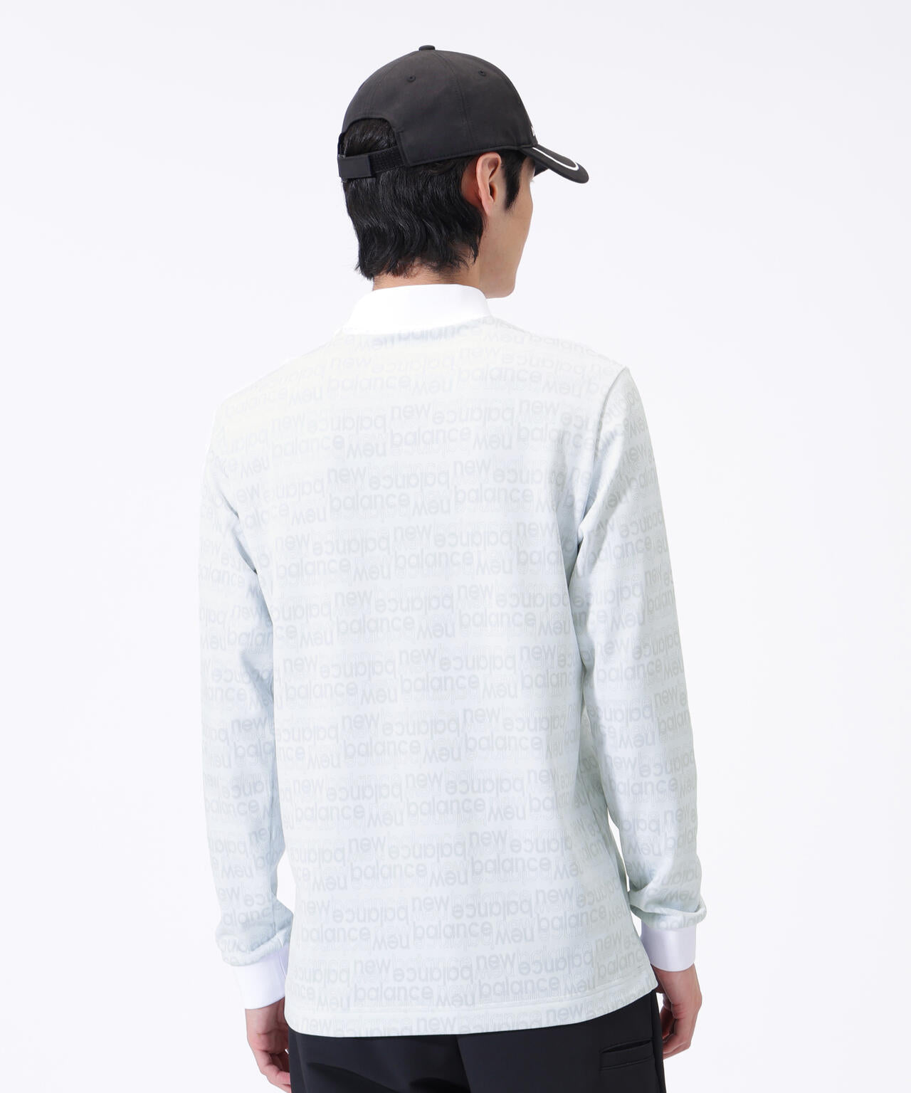 ロゴ総柄 長袖 モックネック プルオーバー (MENS) | new balance golf