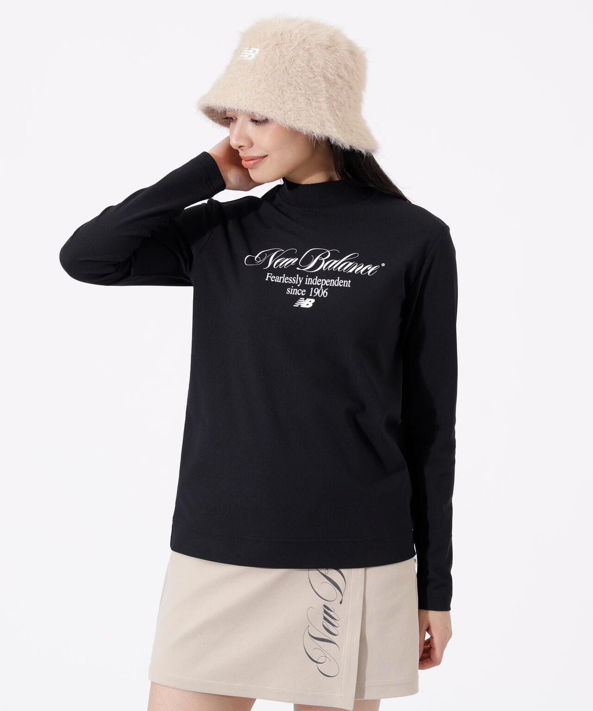 UV 長袖 モックネック プルオーバー (WOMENS)
