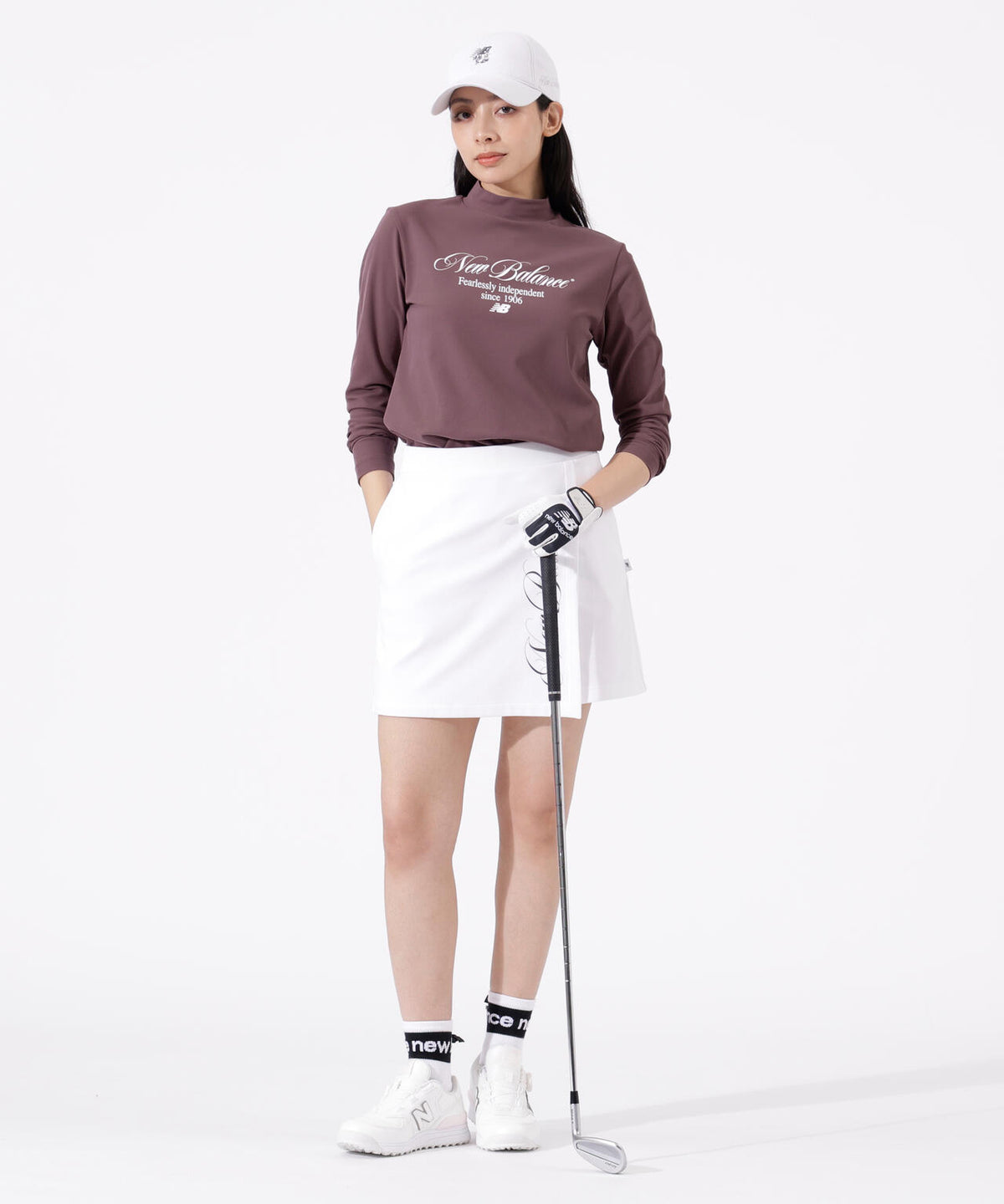 UV 長袖 モックネック プルオーバー (WOMENS)