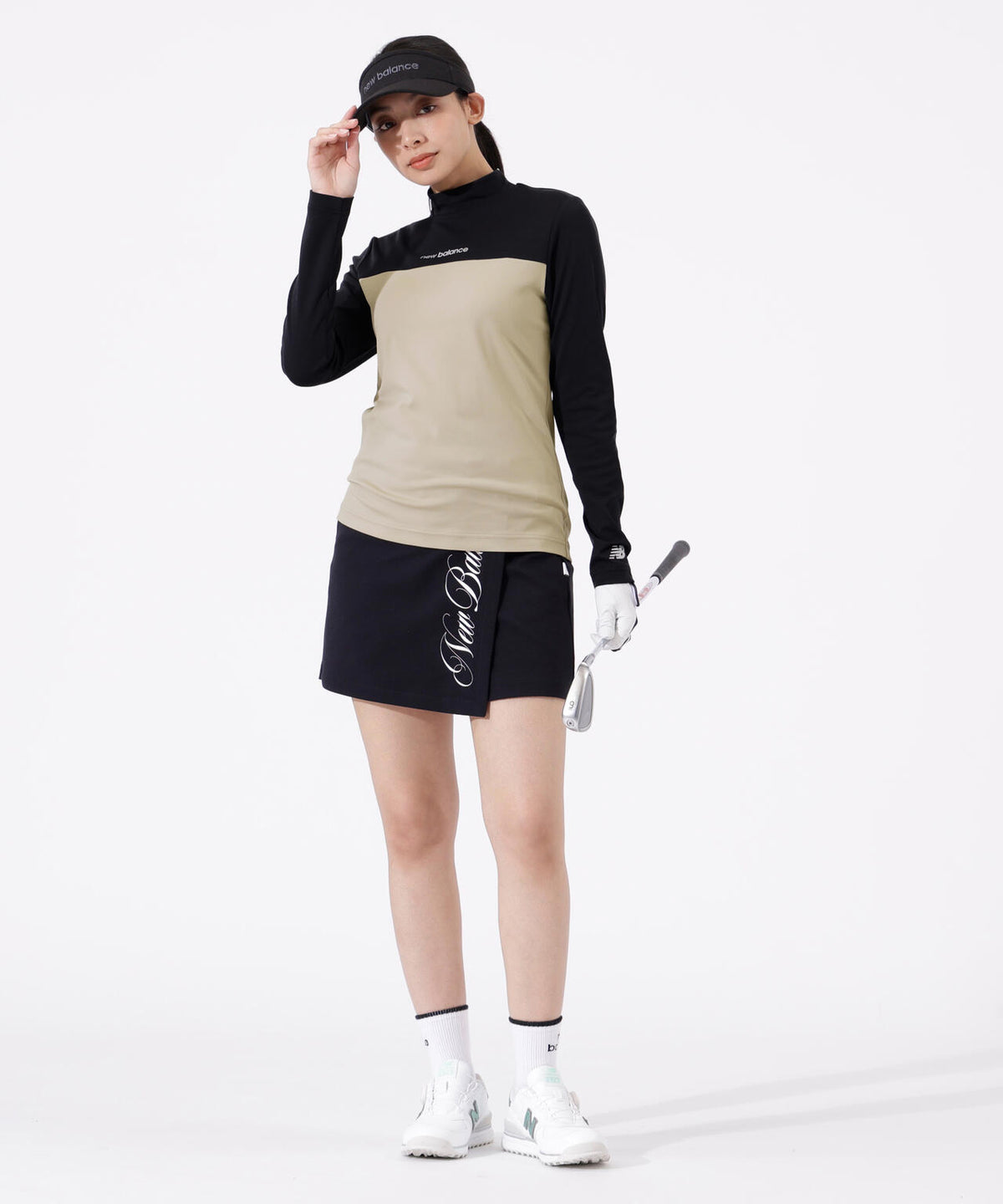 UV 長袖 モックネック プルオーバー (WOMENS)