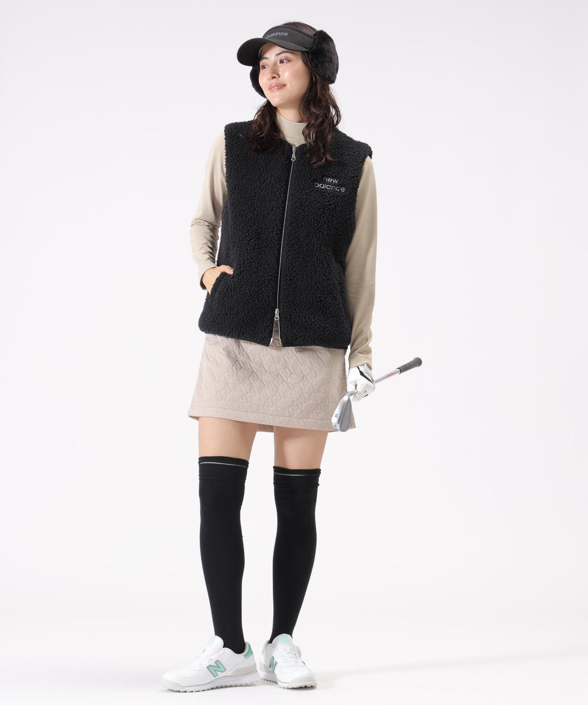 光吸収発熱 長袖 モックネック プルオーバー (WOMENS)