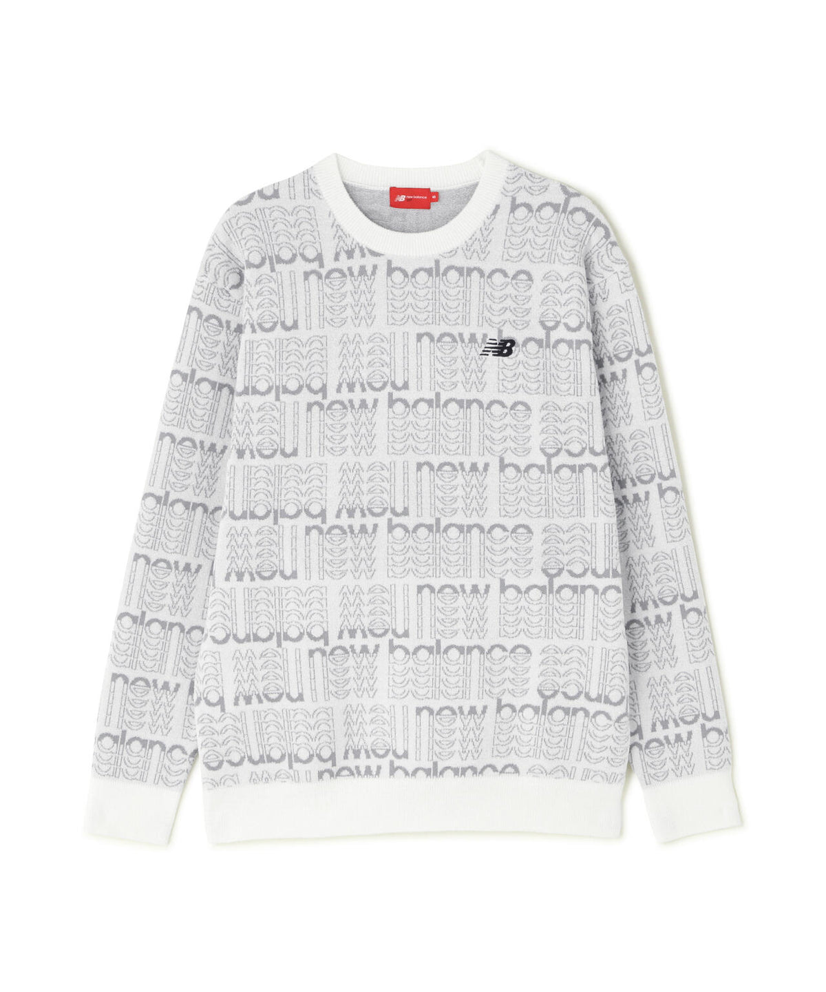 総柄 クルーネック ニット プルオーバー (MENS)