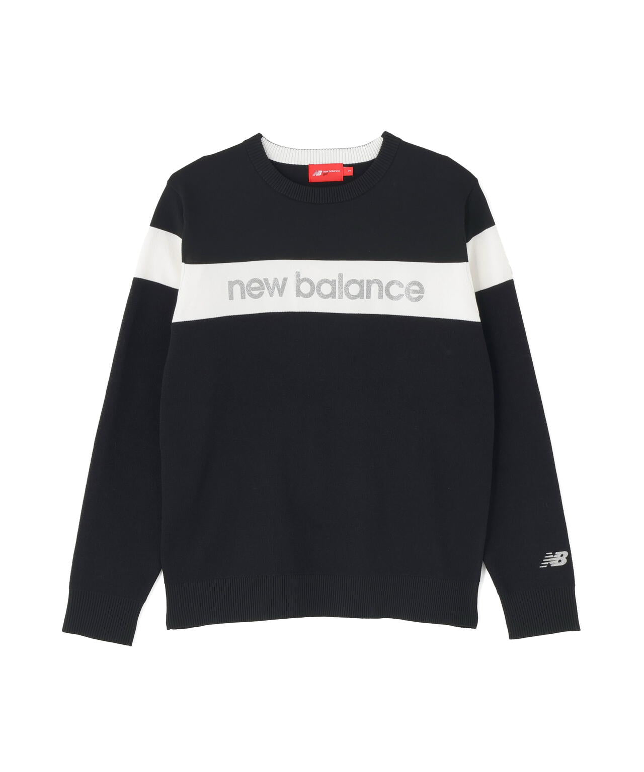 ラメロゴ クルーネック ニット プルオーバー (WOMENS) | new balance