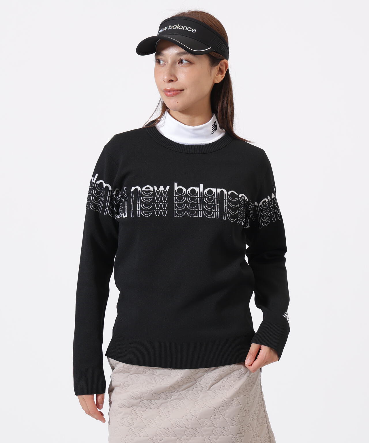 New Balance Golf クルーネックセーター マルチカラー サイズ7 クルーネック ニット プルオーバー (WOMENS) | new balance golf
