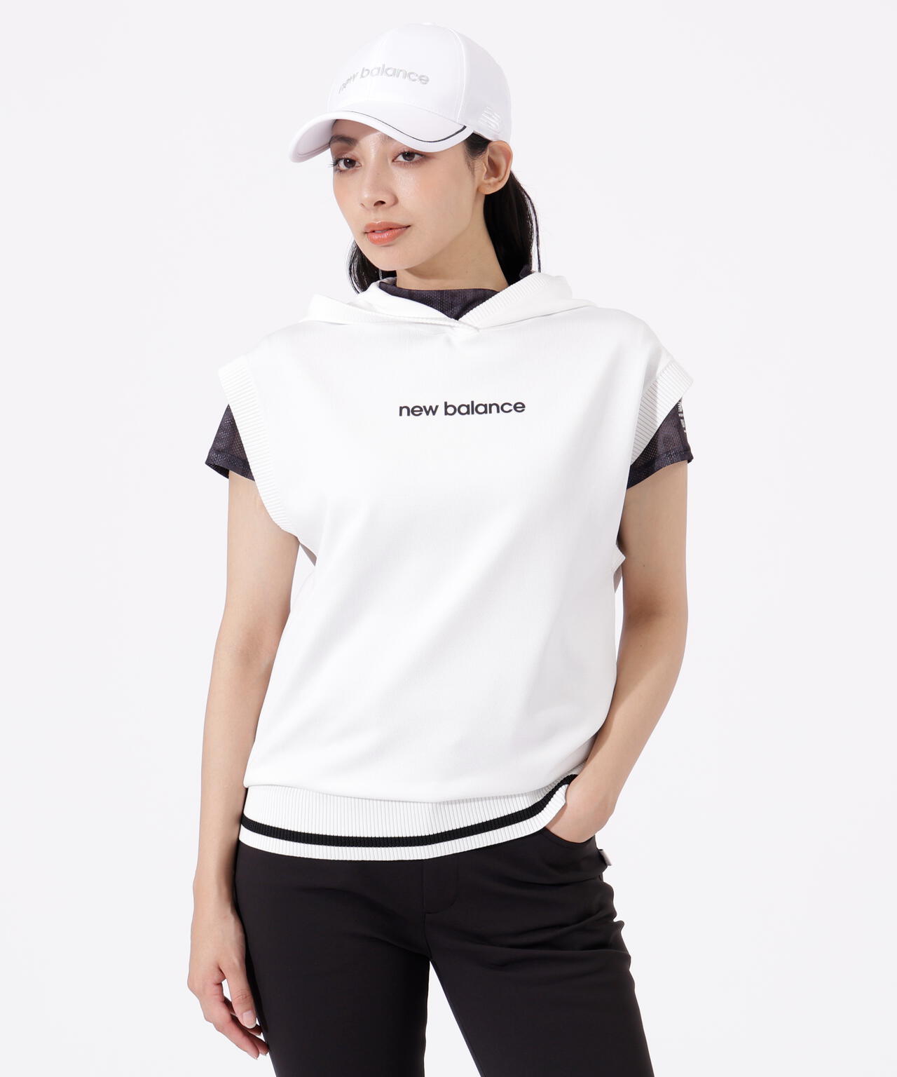 スリーブレス ニット フーディー (WOMENS) | new balance golf