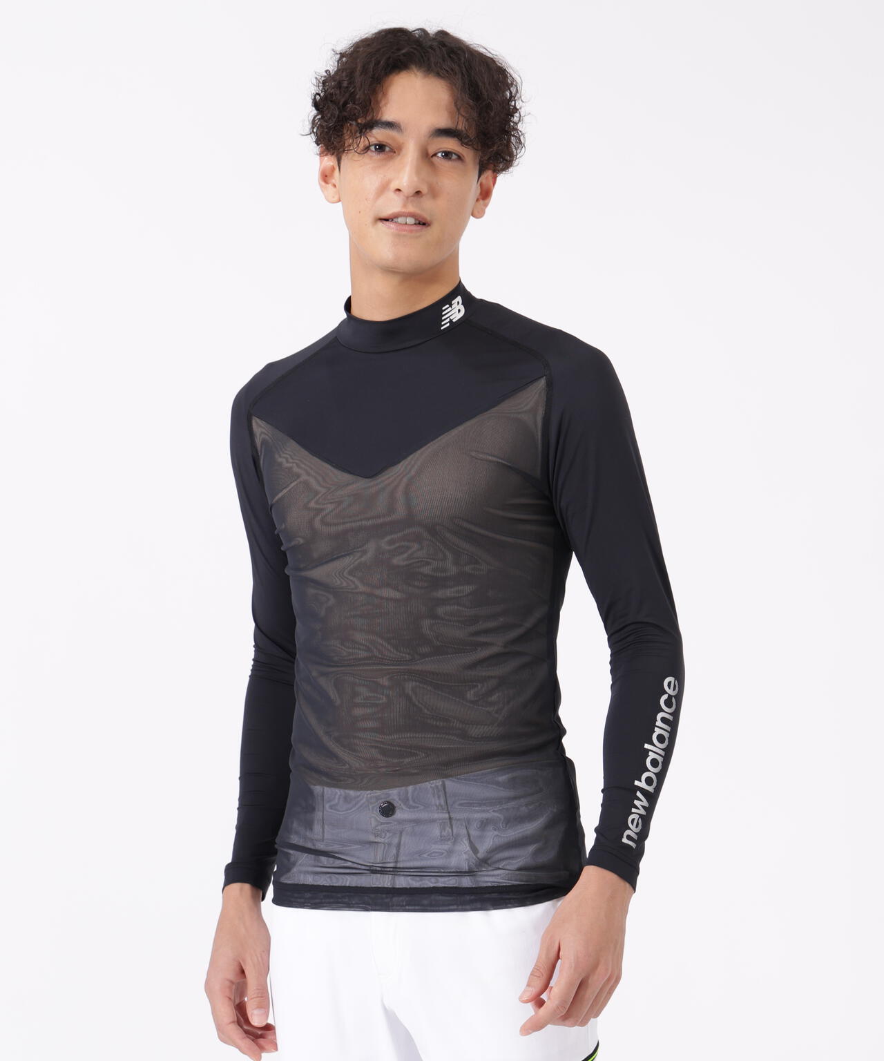 UV 接触冷感 モックネック インナー プルオーバー (MENS) | new