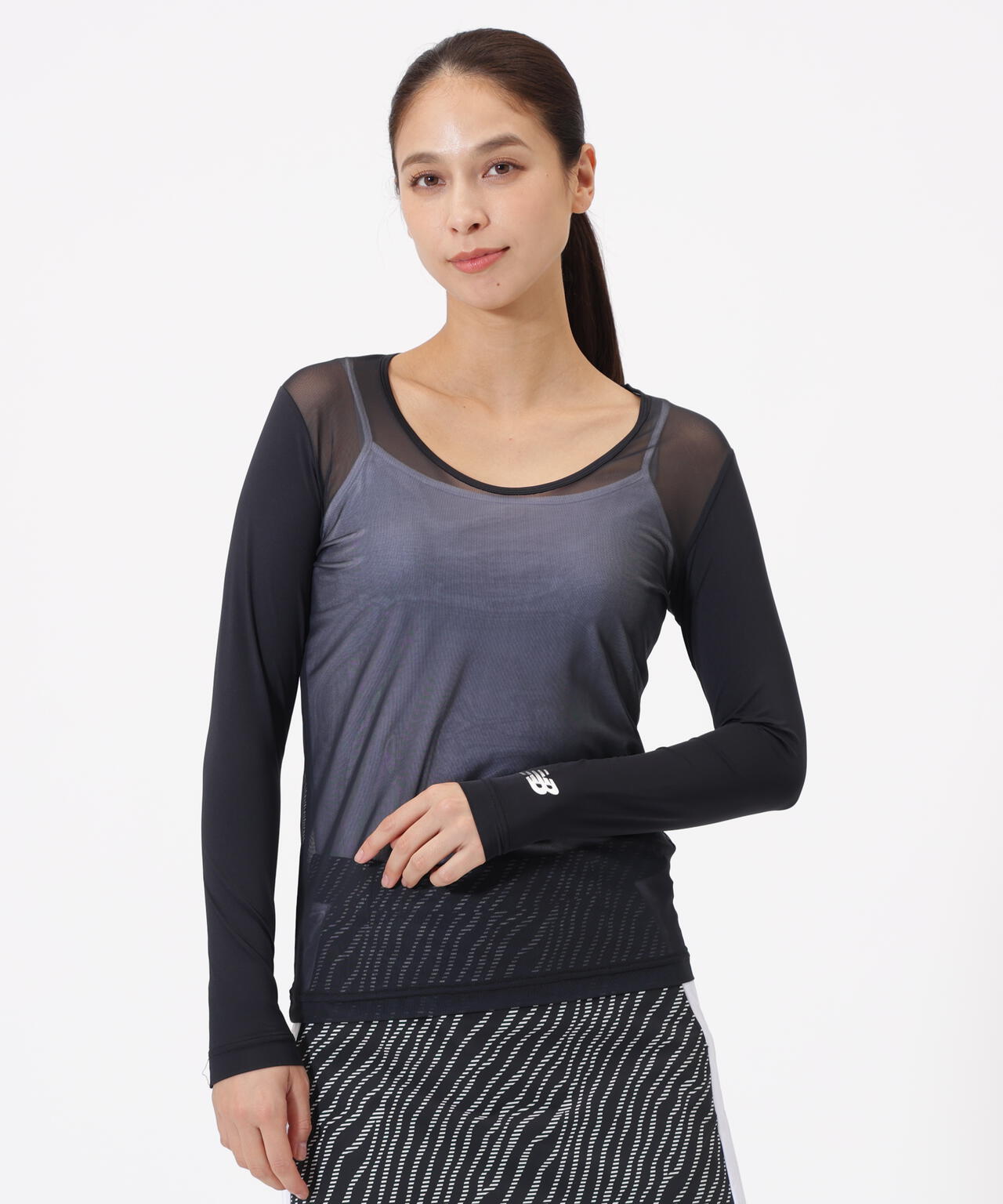 接触冷感 Uネック インナー プルオーバー (WOMENS)