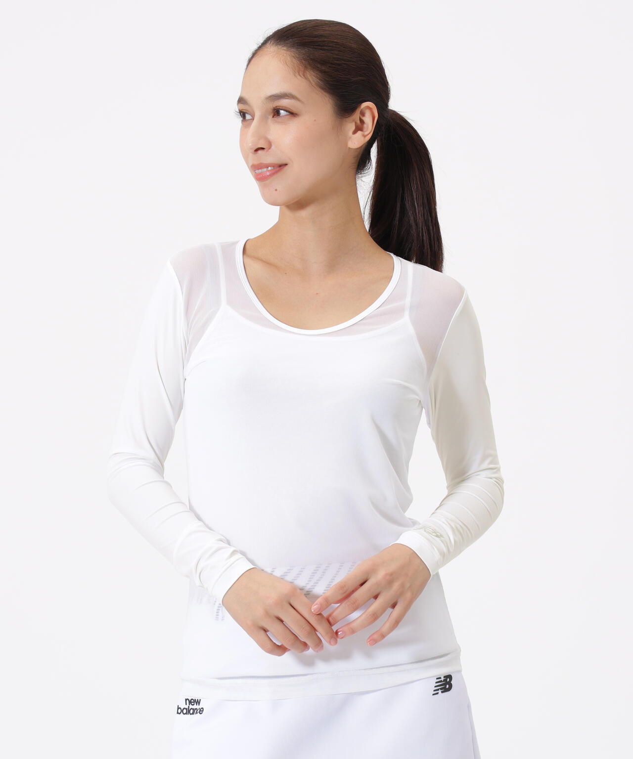 接触冷感 Uネック インナー プルオーバー (WOMENS)