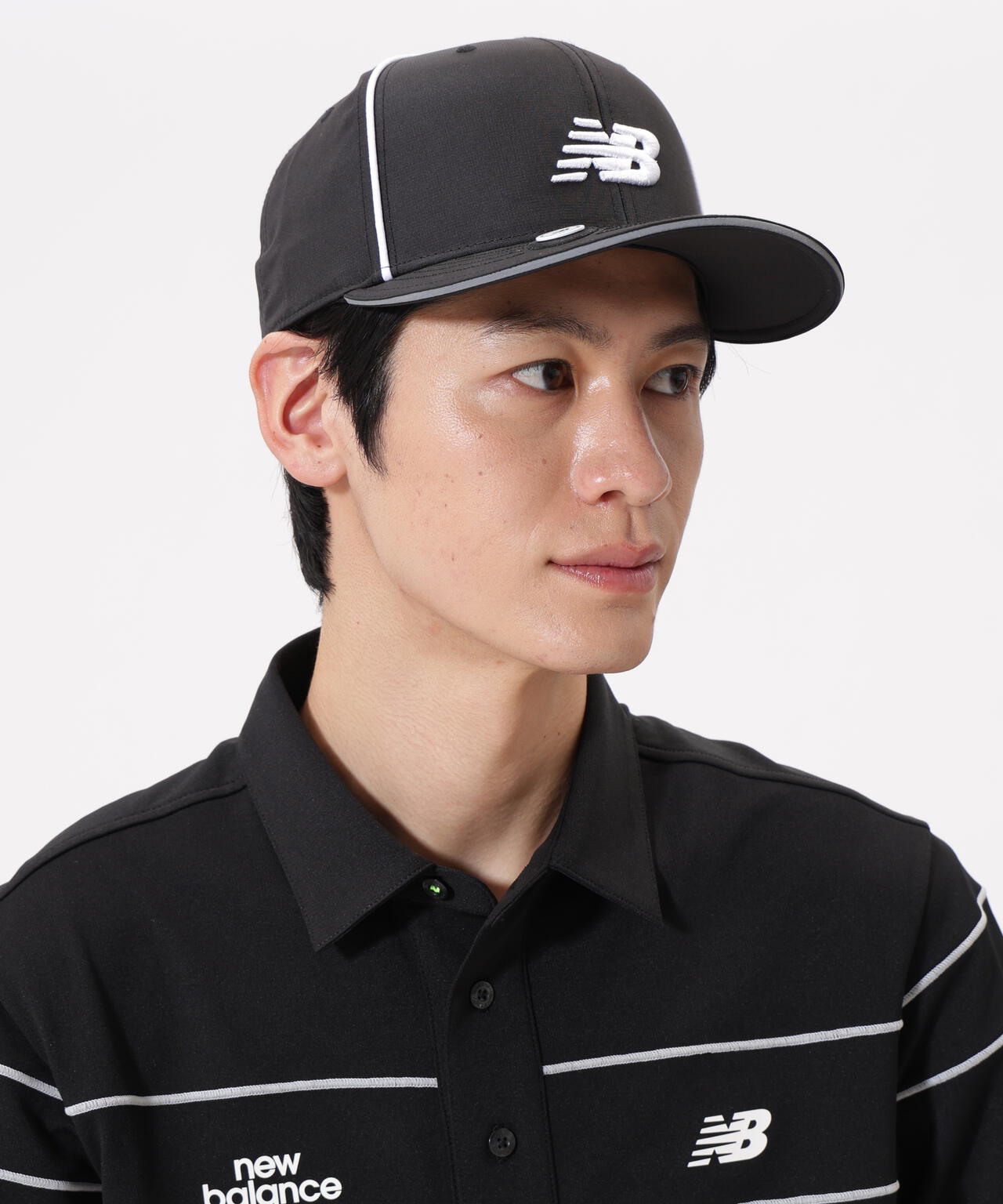 マグネット式マーカー付き セミカーブドブリムキャップ (MENS)