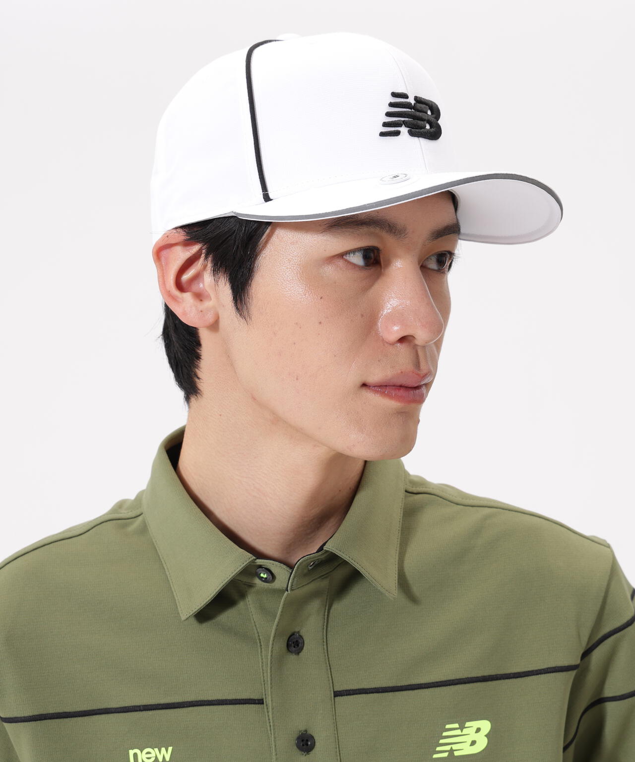 マグネット式マーカー付き セミカーブドブリムキャップ (MENS)