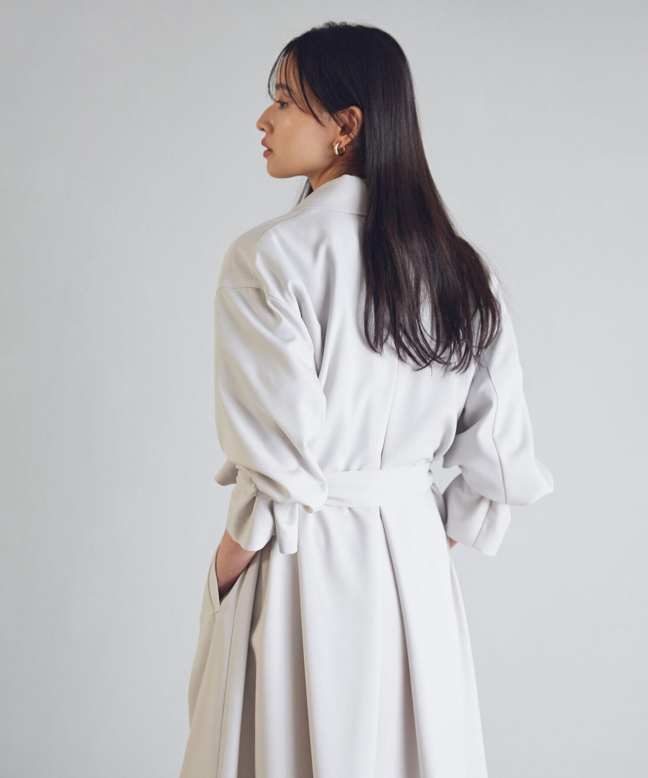 【美人百花掲載】クリアツイルドレストレンチコート