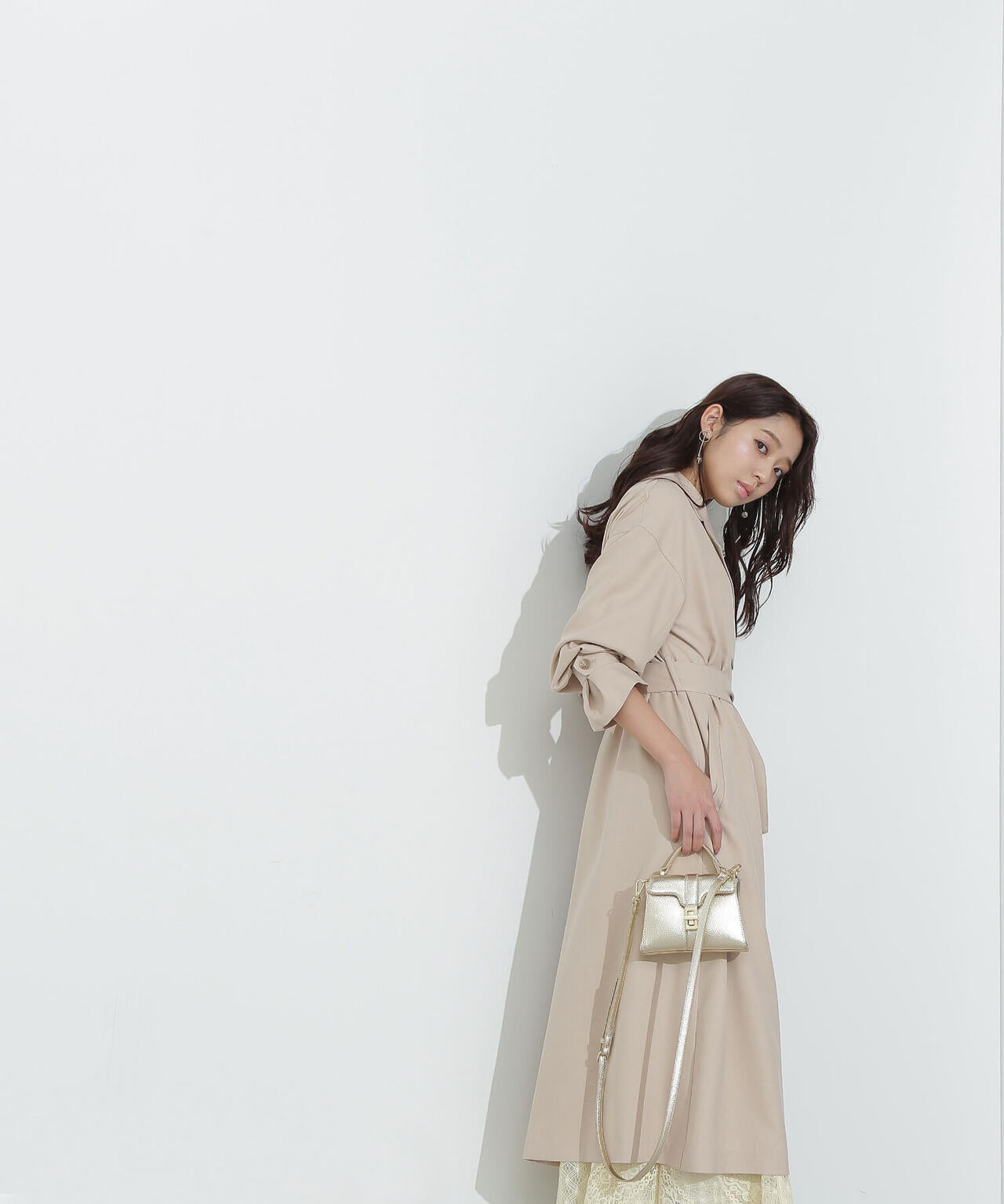 【美人百花掲載】クリアツイルドレストレンチコート