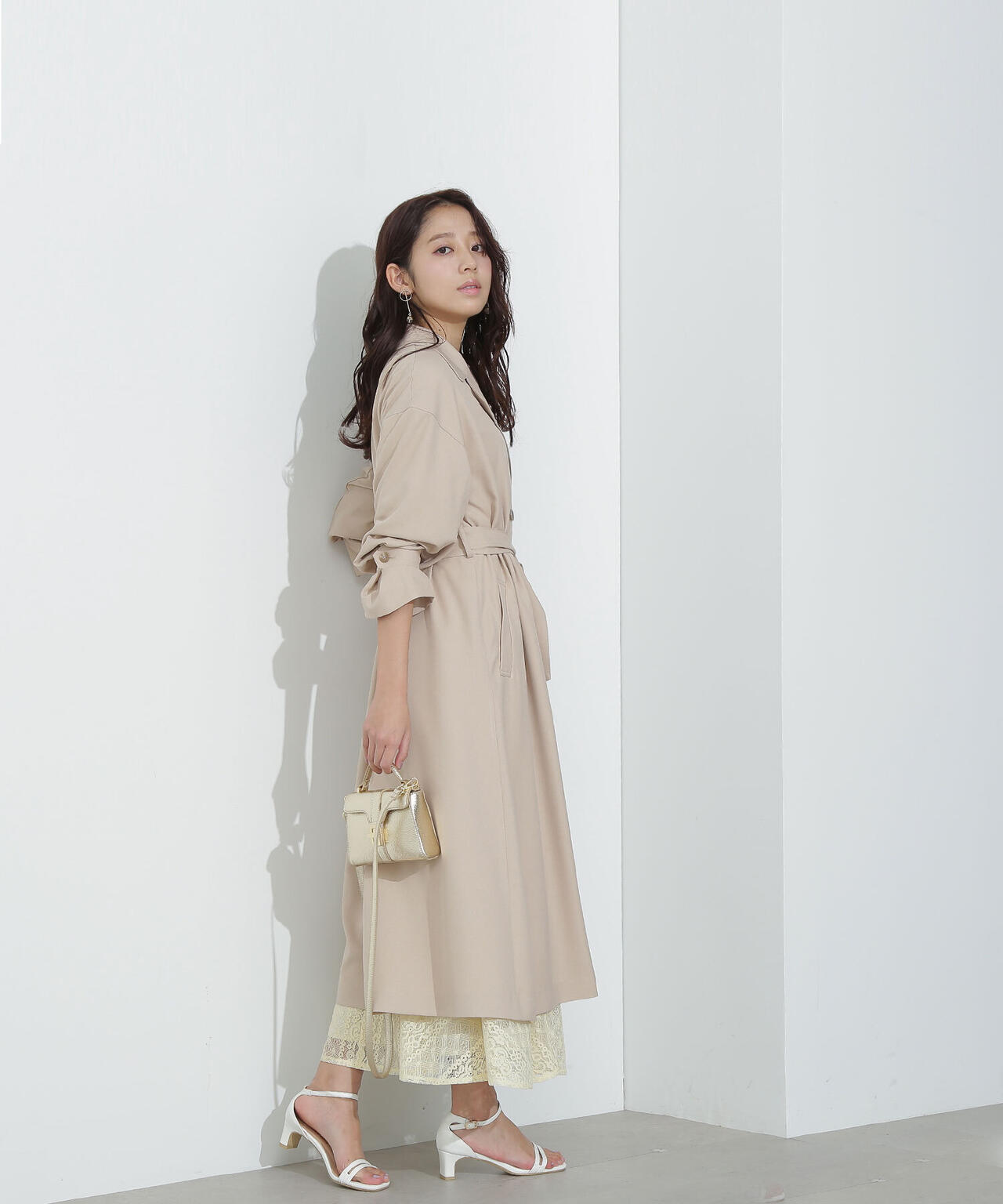 【美人百花掲載】クリアツイルドレストレンチコート