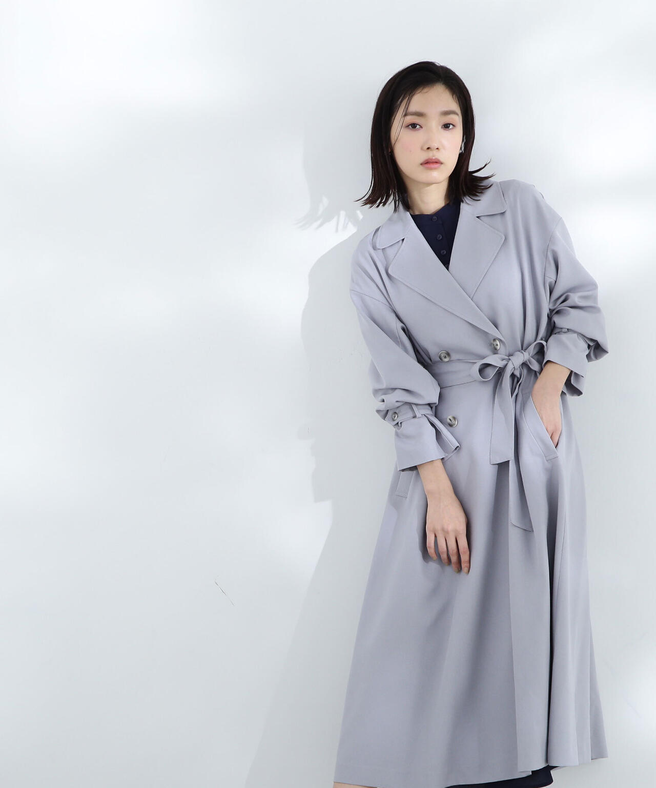 【美人百花掲載】クリアツイルドレストレンチコート