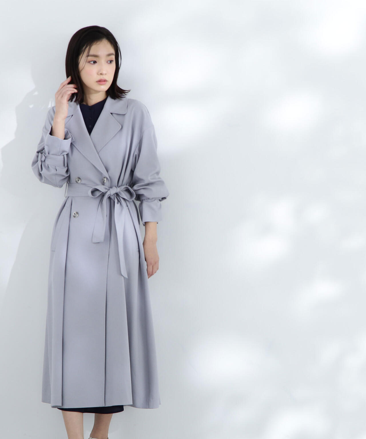 【美人百花掲載】クリアツイルドレストレンチコート