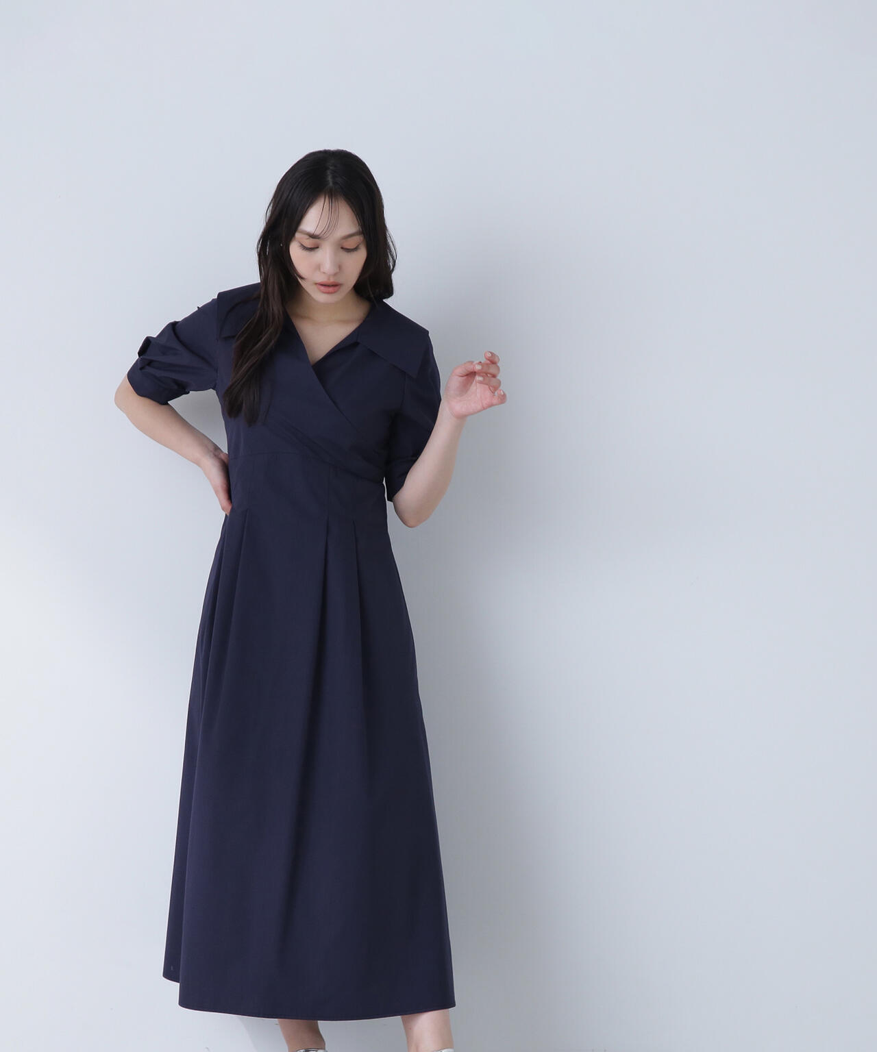カシュクールシャツワンピース* | NATURAL BEAUTY BASIC（ナチュラル