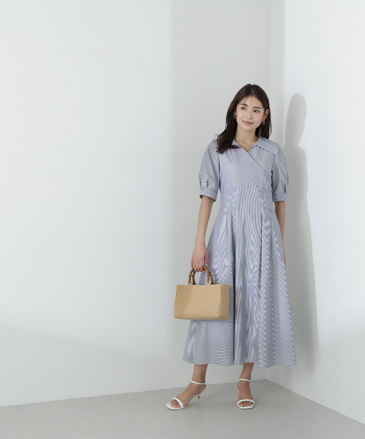 カシュクールシャツワンピース* | NATURAL BEAUTY BASIC（ナチュラル
