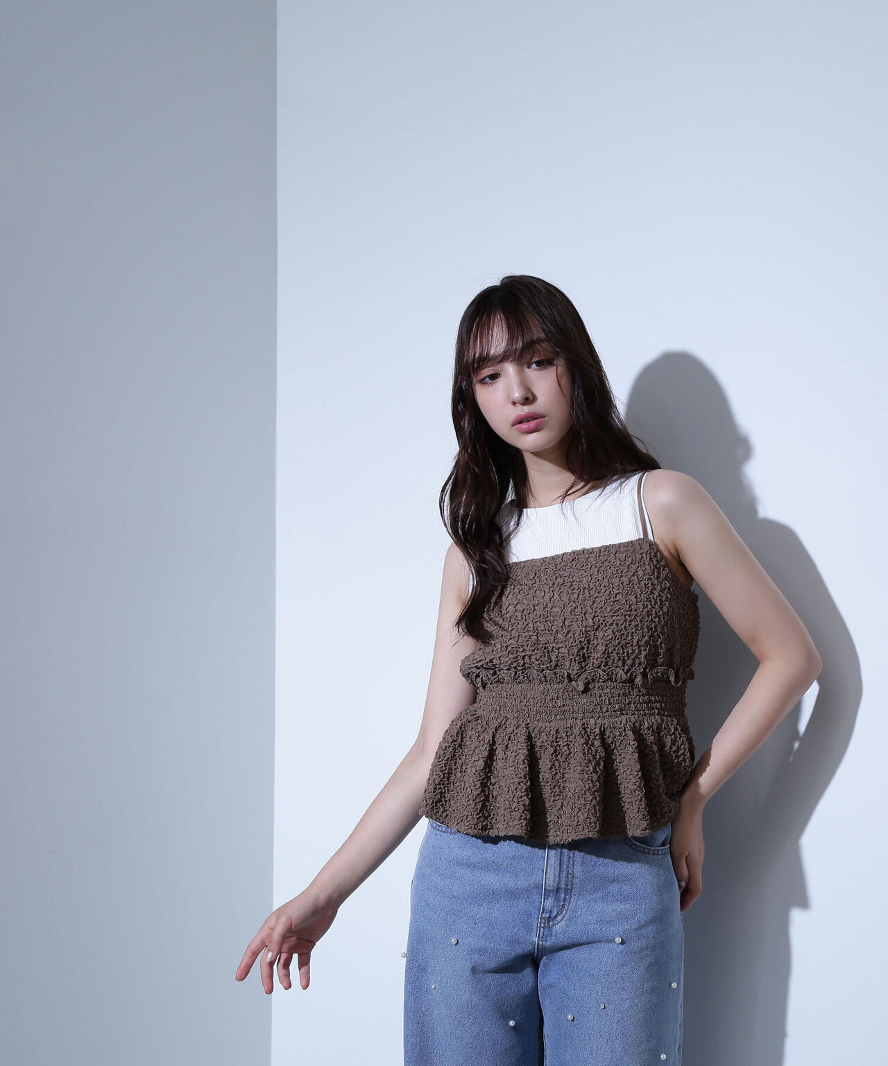 ふくれジャガードキャミソール* | NATURAL BEAUTY BASIC（ナチュラル