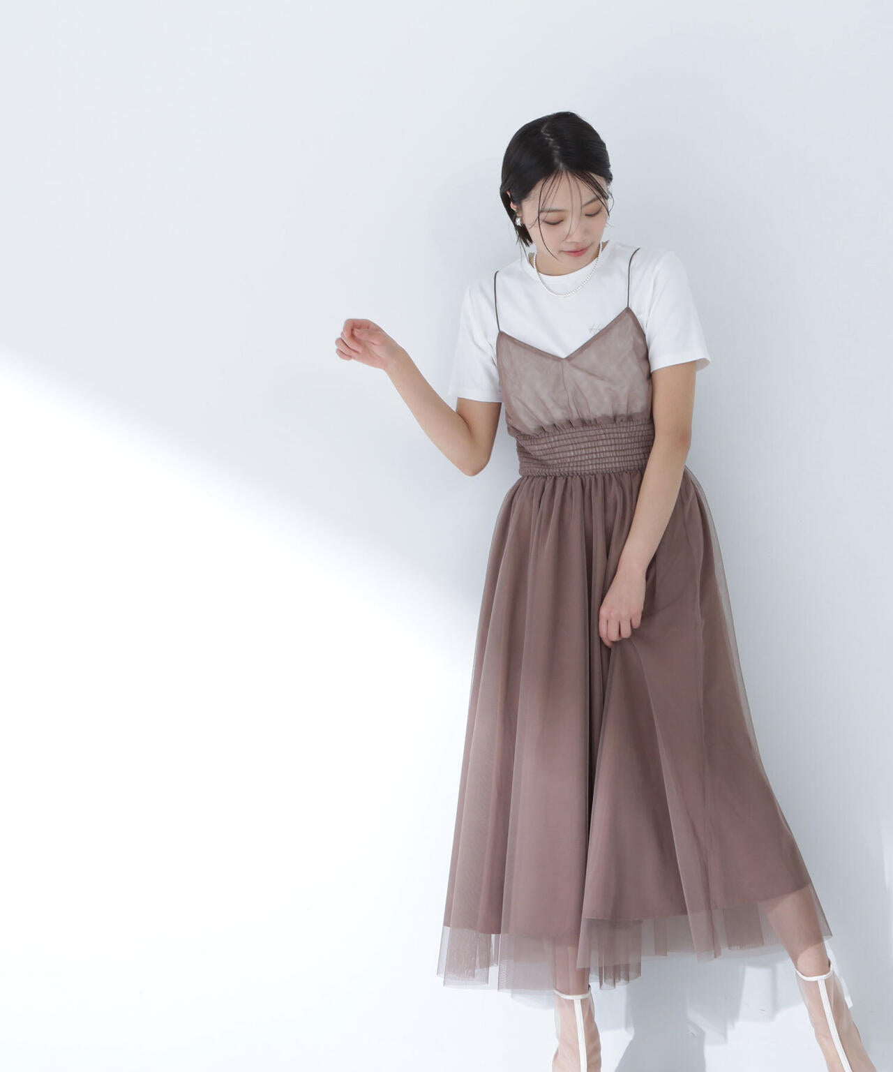 チュールキャミワンピース* | NATURAL BEAUTY BASIC（ナチュラル