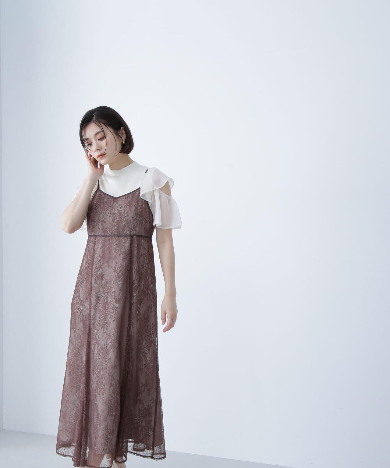 レーストリミングキャミワンピース* | NATURAL BEAUTY BASIC