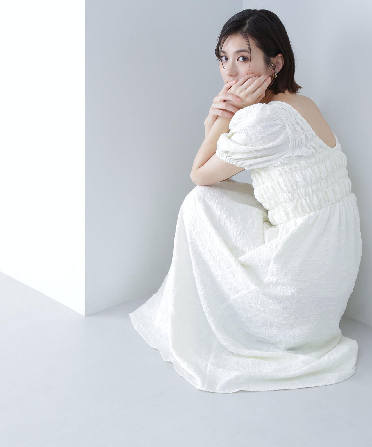 バックオープンシャーリングワンピース* | NATURAL BEAUTY BASIC