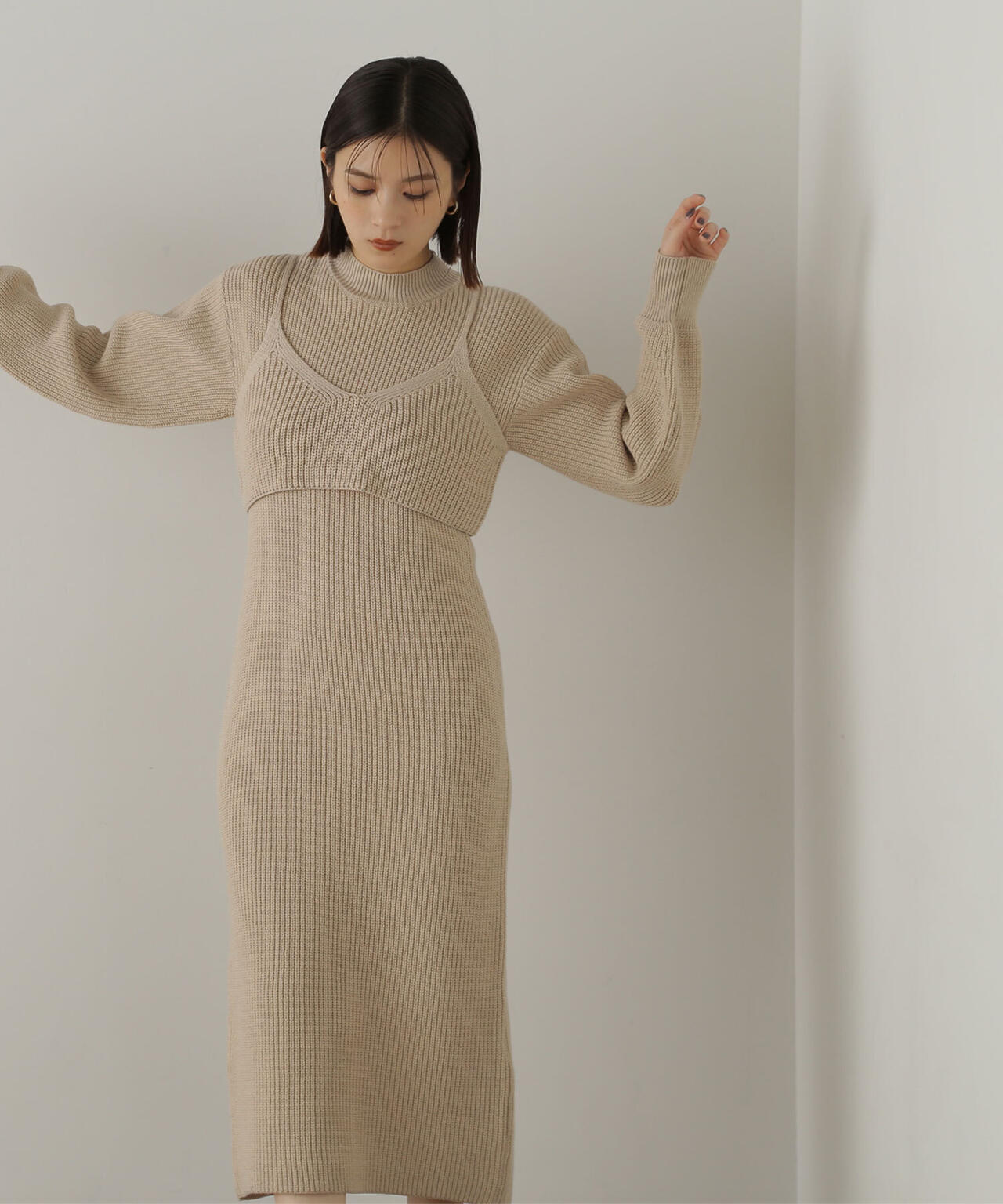 コンパクトビスチェニットワンピース | NATURAL BEAUTY BASIC