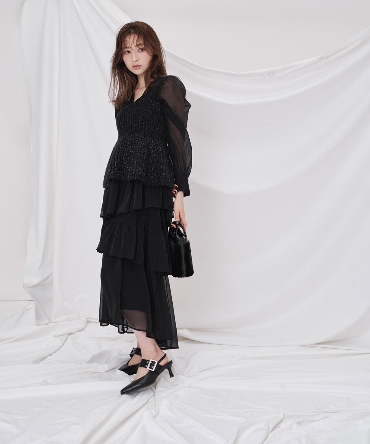 ペプラムニットビスチェ | NATURAL BEAUTY BASIC（ナチュラル