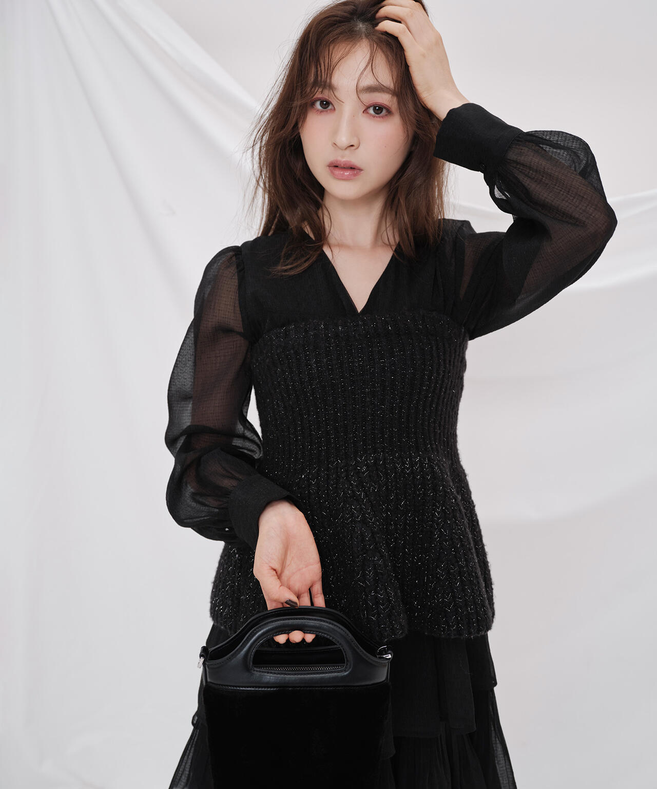 ペプラムニットビスチェ | NATURAL BEAUTY BASIC（ナチュラル