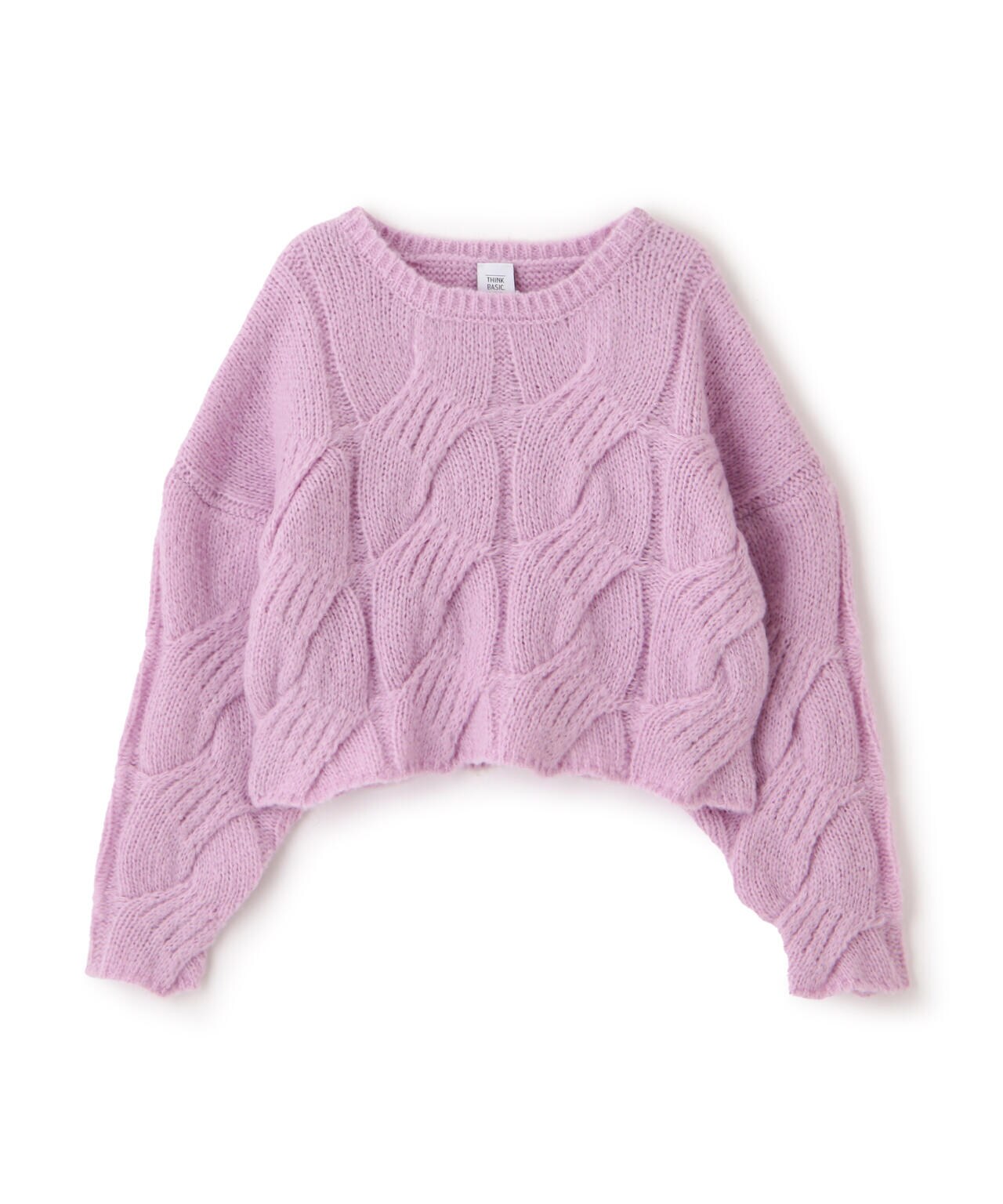 Bibiy. BSONIA KNIT グレー クロップド　ケーブルニット Bibiy. 正規品BSONIA KNIT グレー クロップドケーブルニット