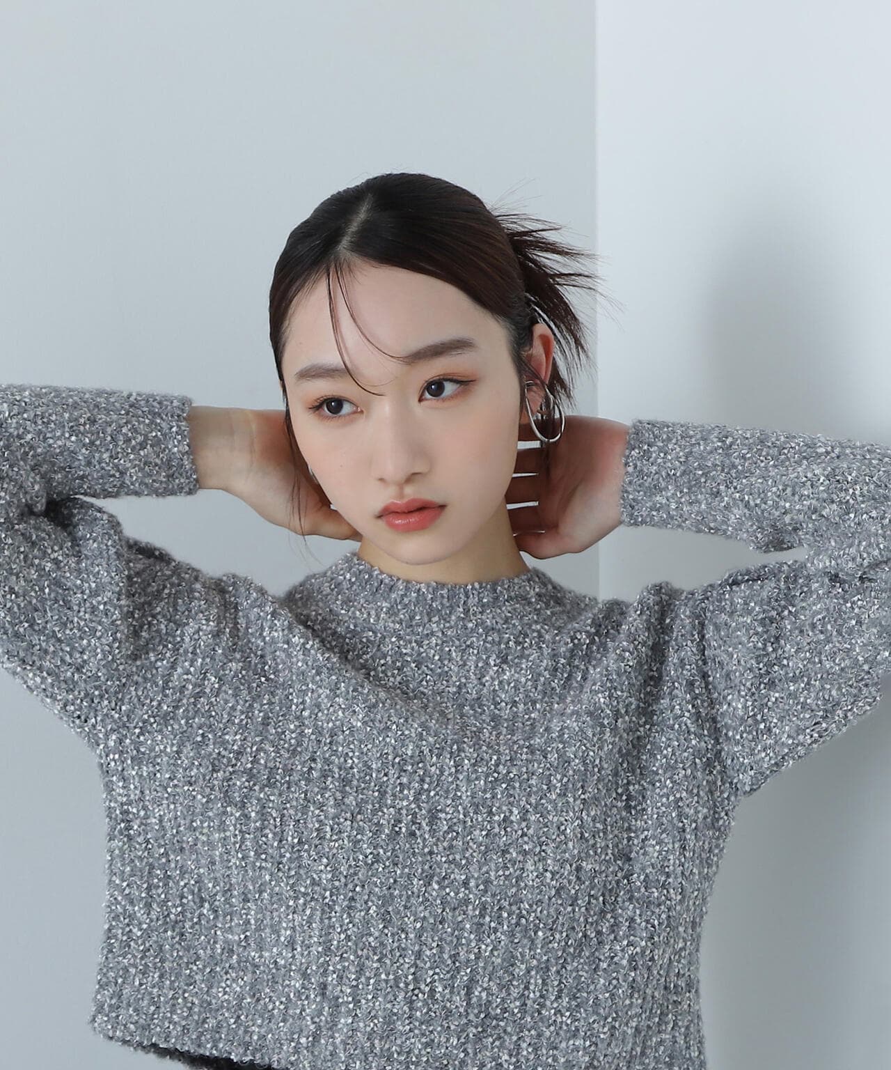 リボンヤーンショートニット | NATURAL BEAUTY BASIC（ナチュラル