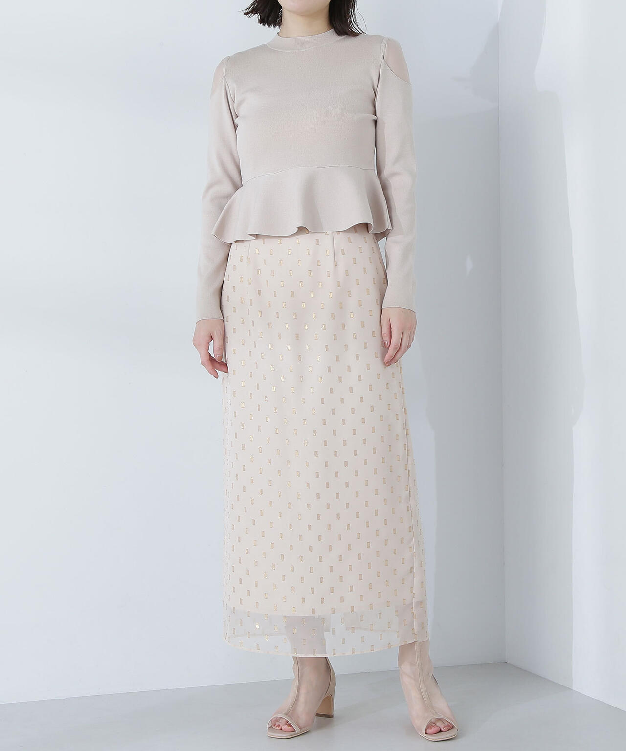 NATURAL BEAUTY BASIC スカートスーツ上下（ラメ入り） 楽天市場】【SALE／50%OFF】プリーツラメニットスカート NATURAL