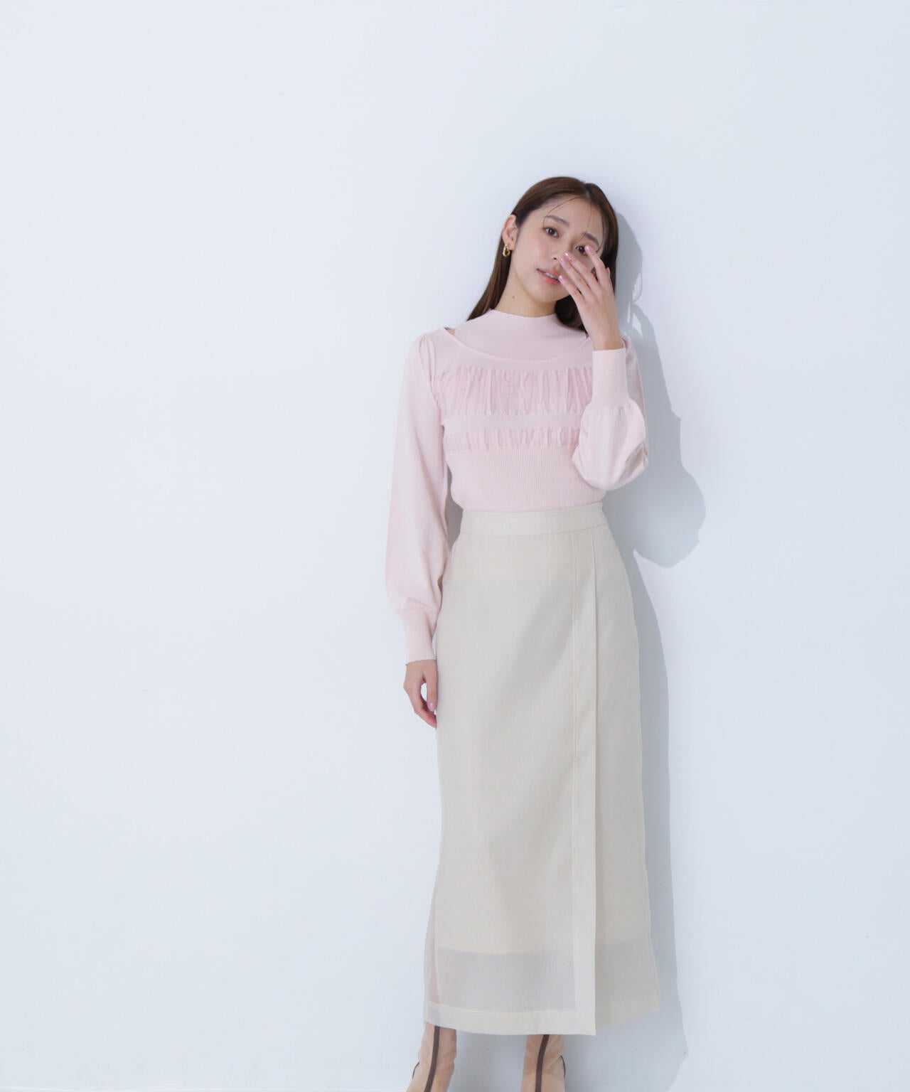 シアーオーガンジーナロースカート | NATURAL BEAUTY BASIC シアーオーガンジーナロースカート | NATURAL BEAUTY BASIC