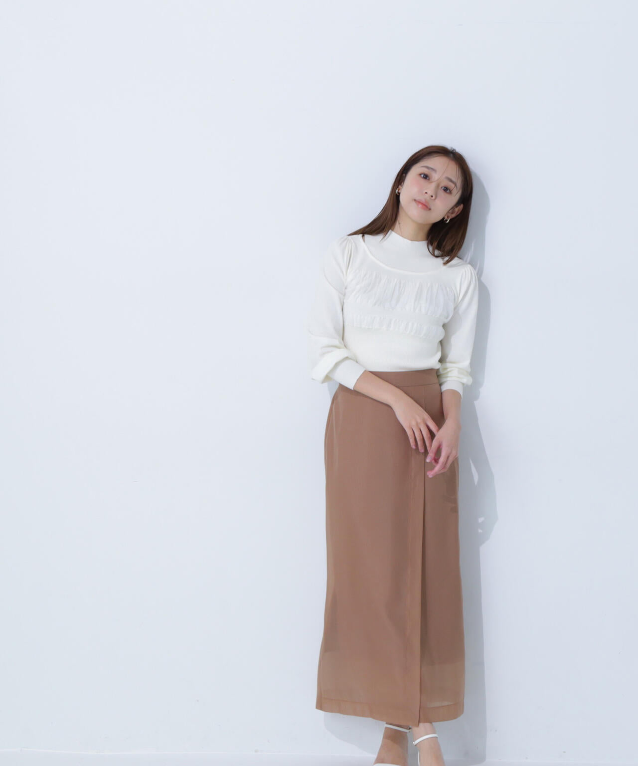 シアーオーガンジーナロースカート | NATURAL BEAUTY BASIC シアーオーガンジーナロースカート | NATURAL BEAUTY BASIC