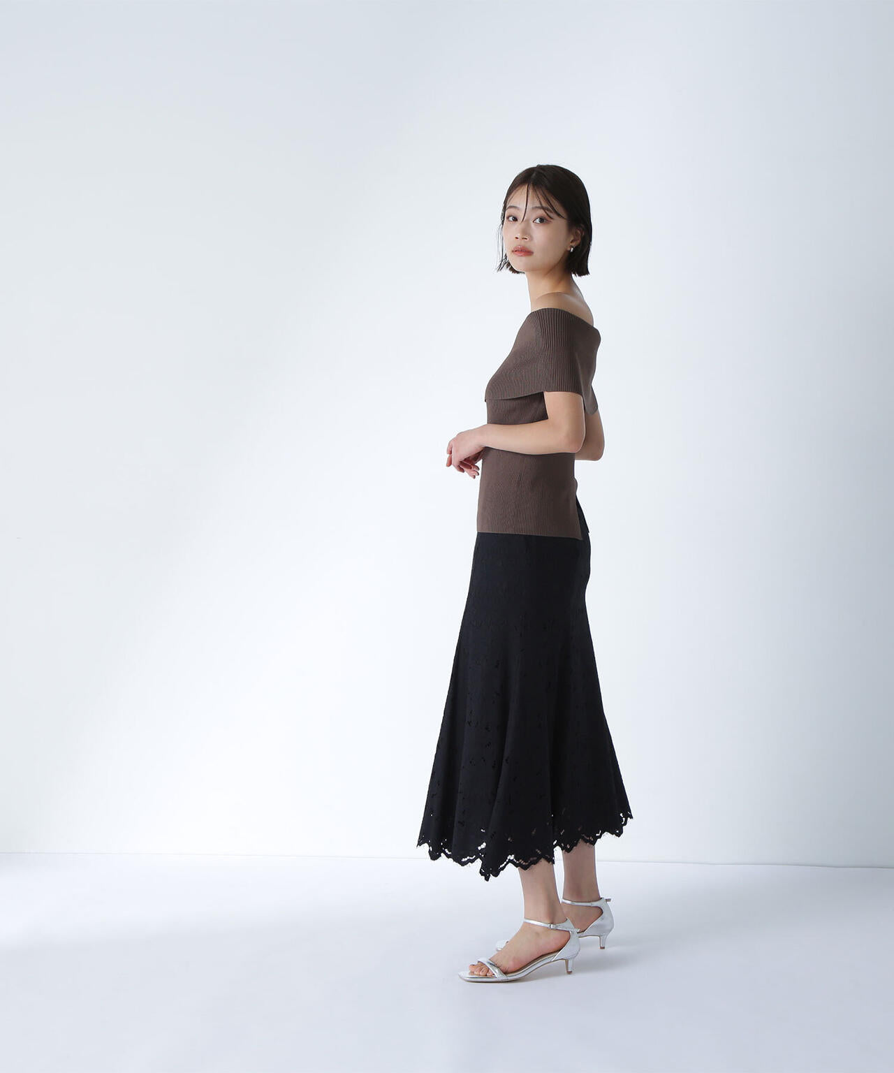 ラッフルレース SETUP スカート*