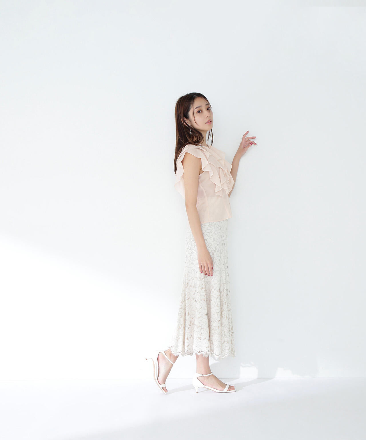 ラッフルレース SETUP スカート*