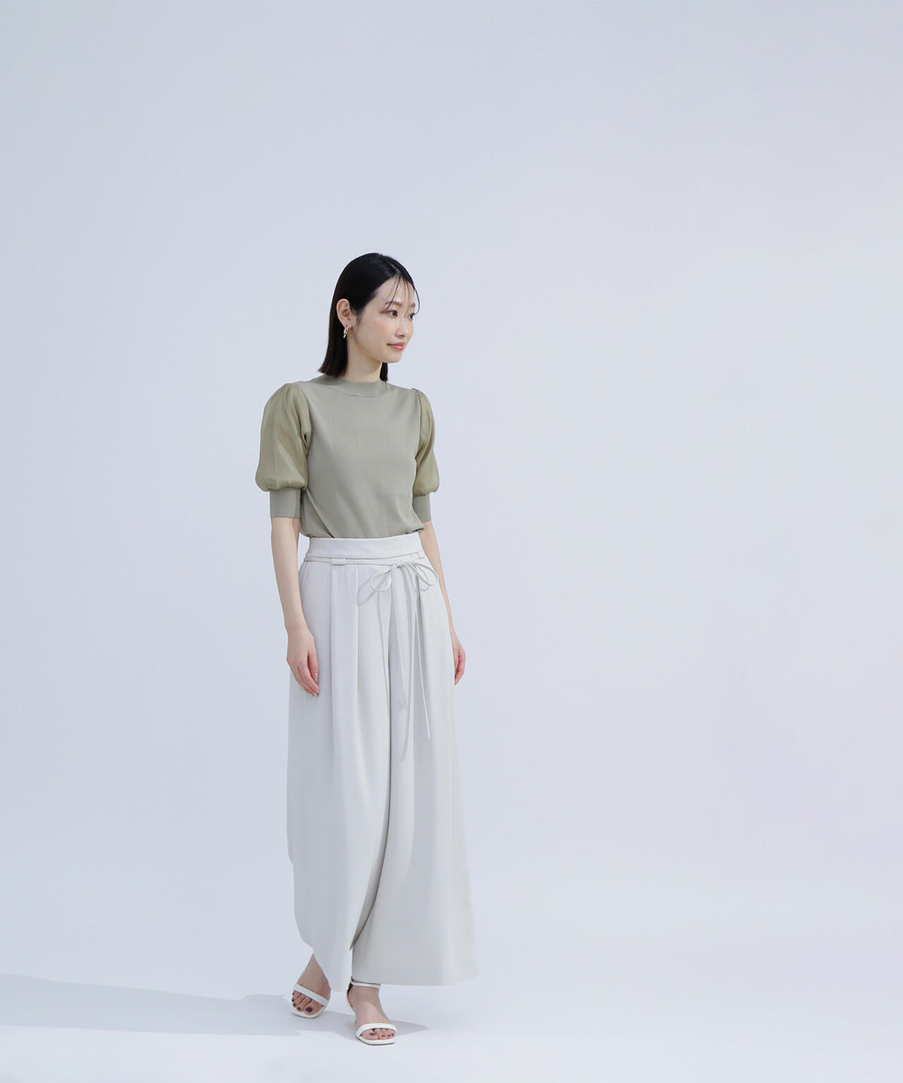 ナローリボンイージーワイドパンツ | NATURAL BEAUTY BASIC 