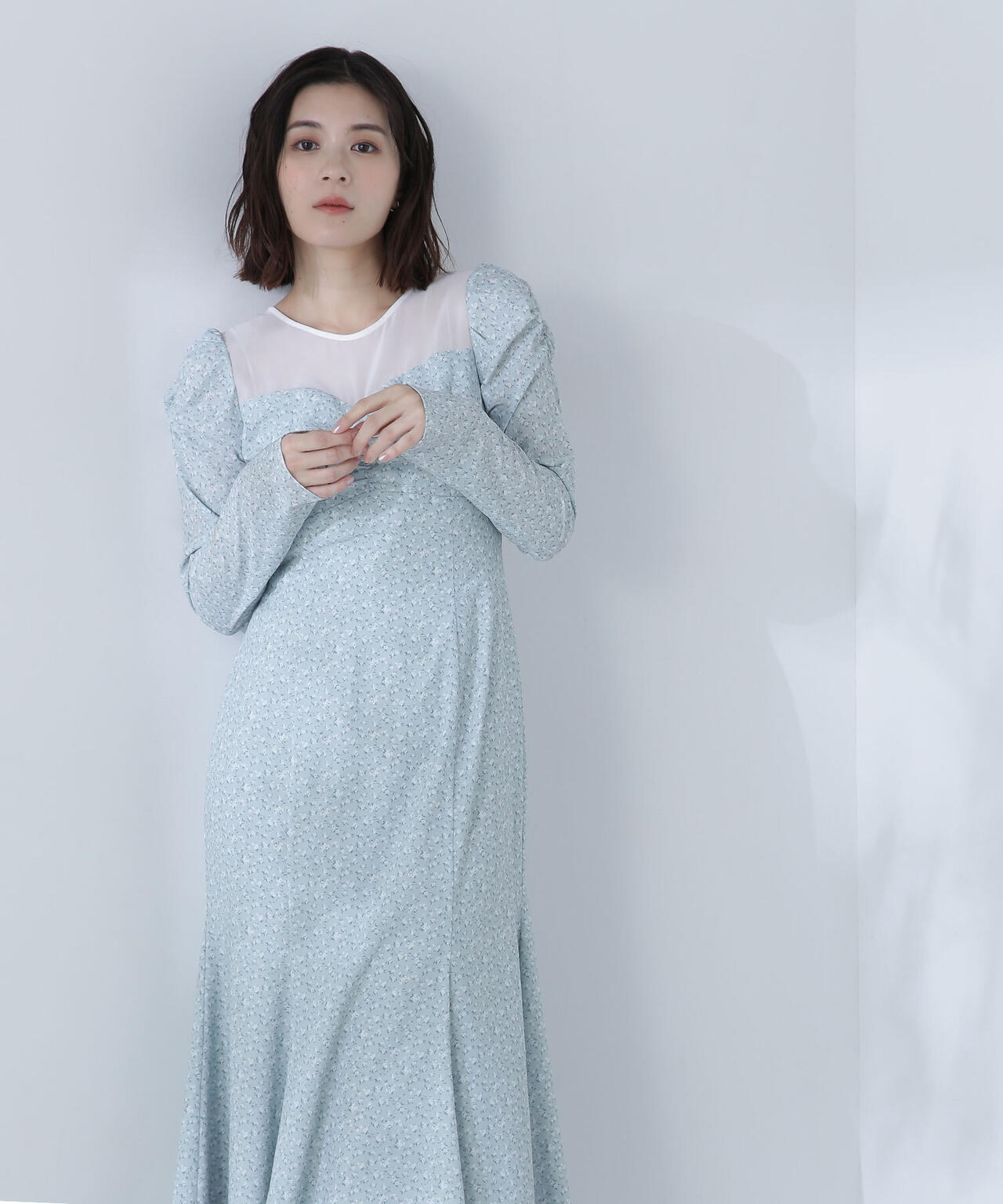 パネルシアープリントワンピース | NATURAL BEAUTY BASIC（ナチュラル