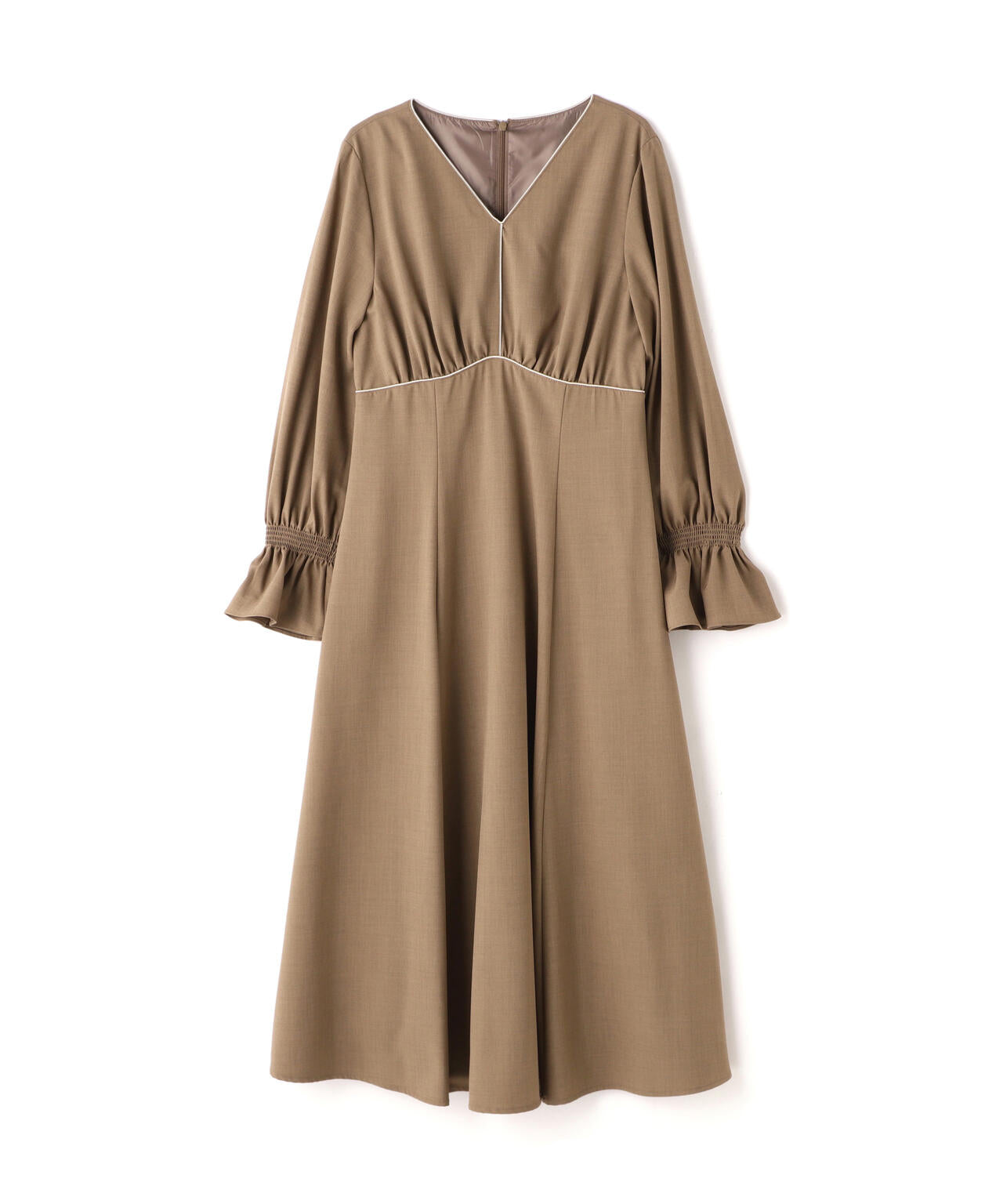 サテンパイピングワンピース | NATURAL BEAUTY BASIC（ナチュラル