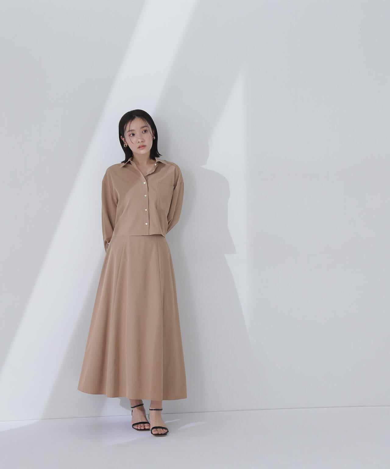 クロップドシャツ＆フレアスカート | NATURAL BEAUTY BASIC