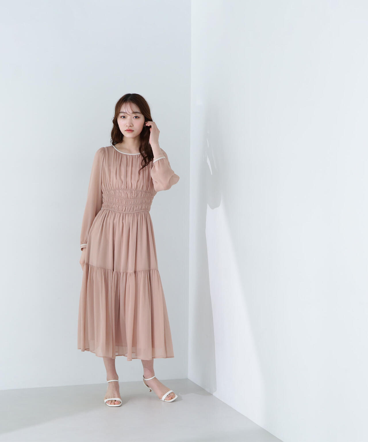 楊柳バイカラーワンピース | NATURAL BEAUTY BASIC（ナチュラル