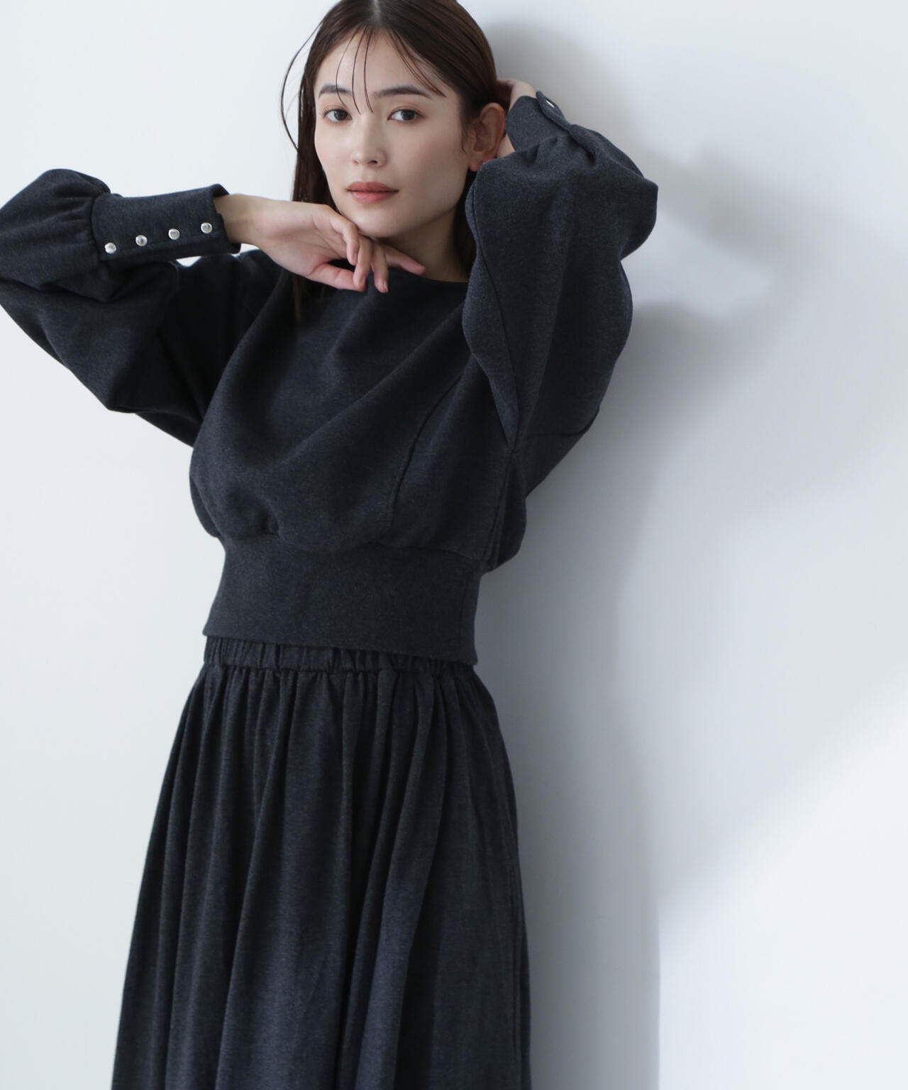 裏毛トップス＆フレアスカート | NATURAL BEAUTY BASIC（ナチュラル