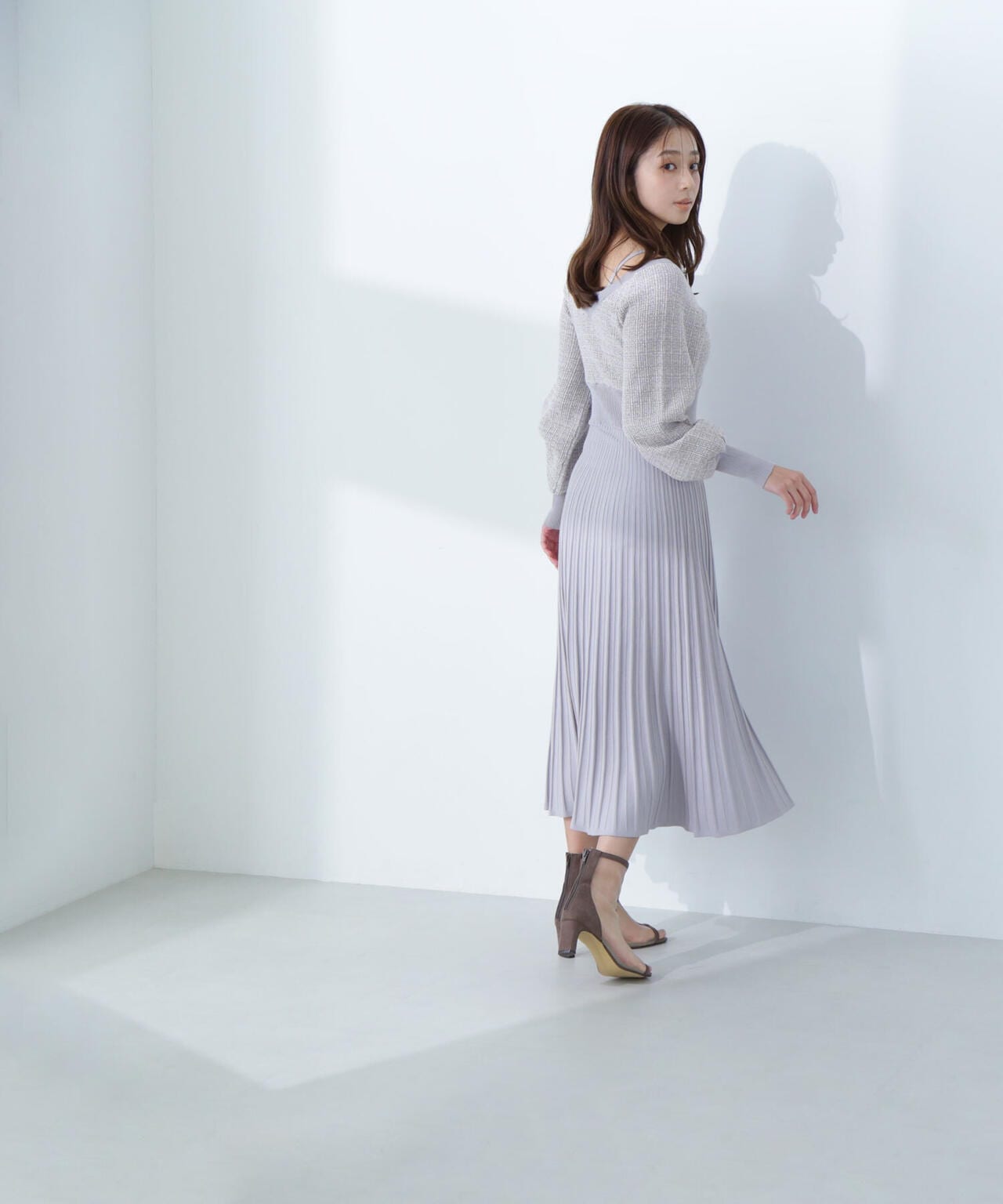 スプリングツイードニットワンピース | NATURAL BEAUTY BASIC