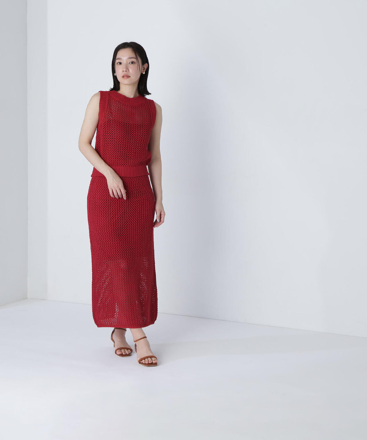 【THINK NATURAL】メッシュニットセットアップ*